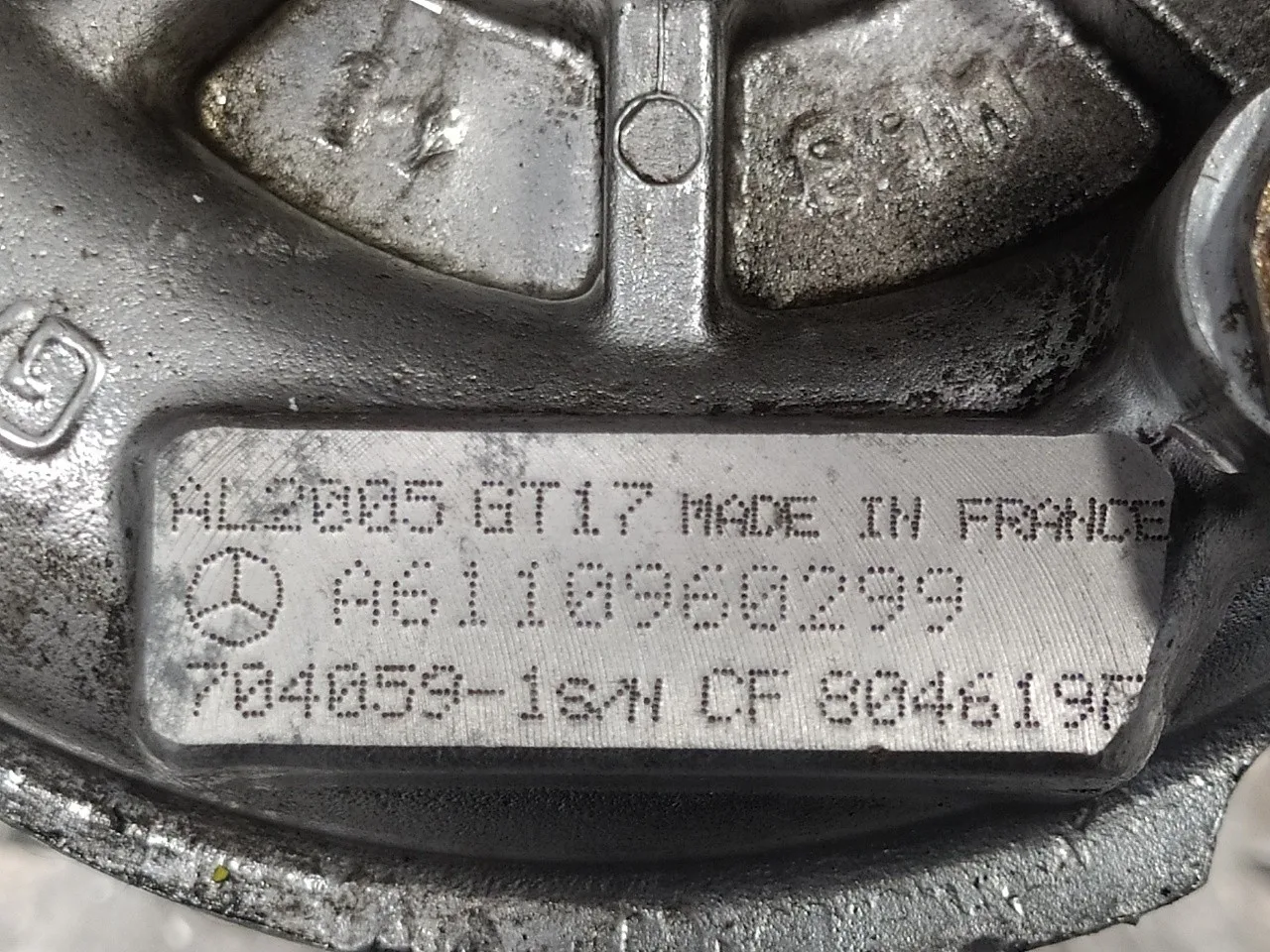 Turbocompresor para Mercedes-Benz Vito (W638) Caja Cerrada