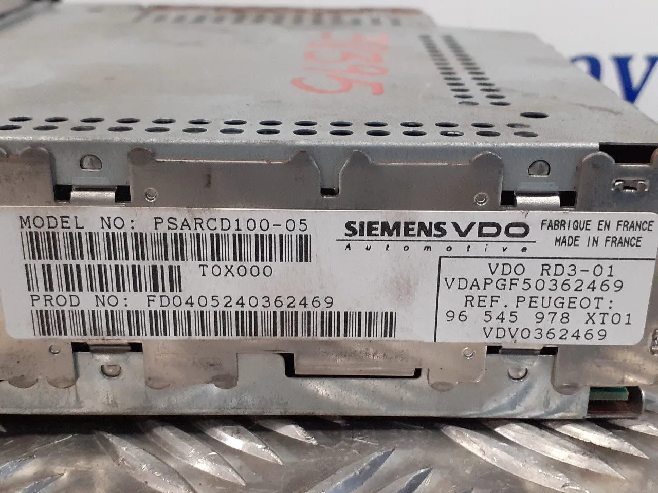 Sistema Audio / Radio Cd para Peugeot 1007