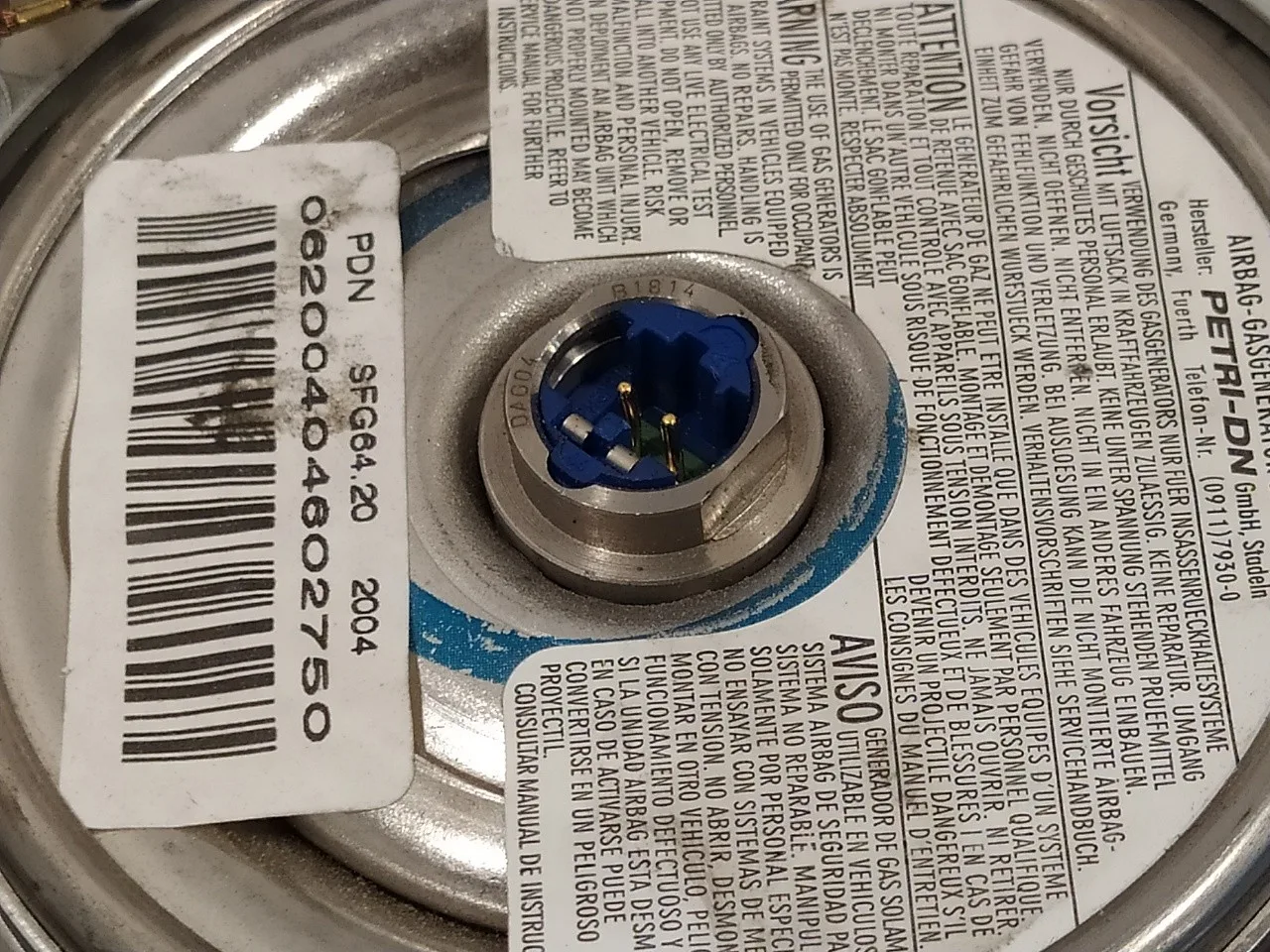 Airbag Delantero Izquierdo para Audi A3 (8P)