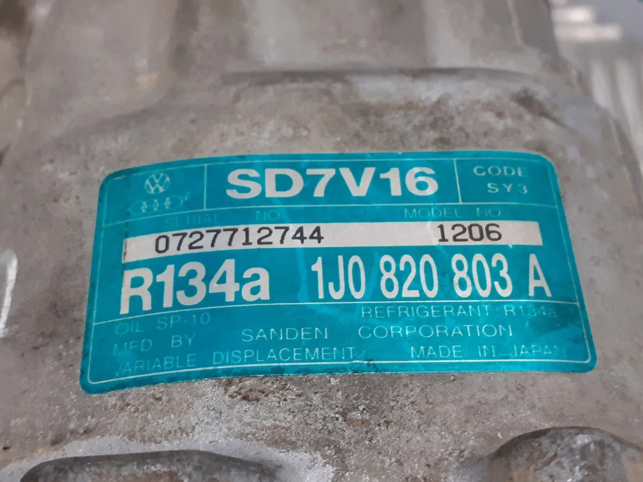 Compresor Aire Acondicionado para Audi A3 (8L)