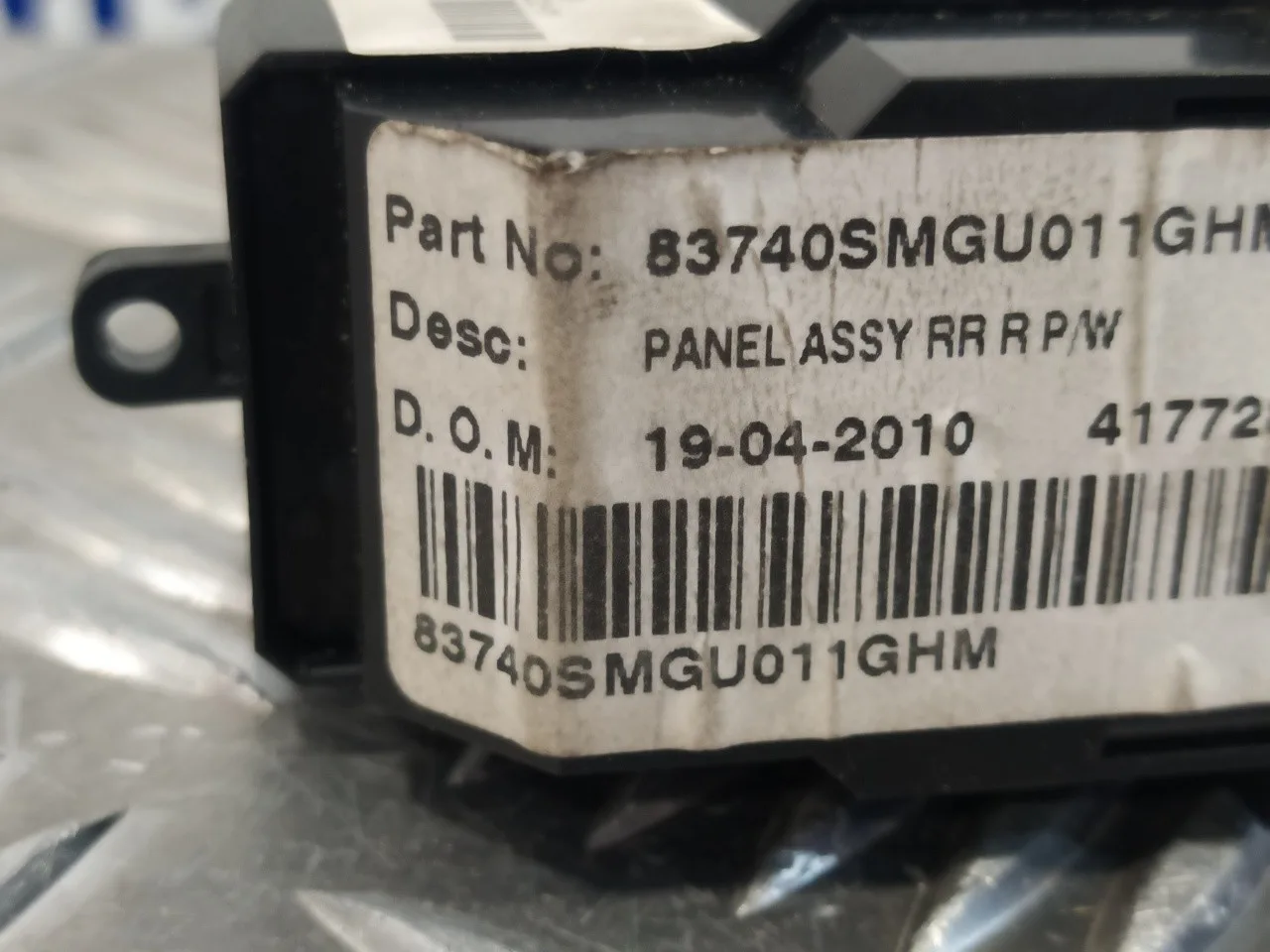 Mando Elevalunas Trasero Derecho para Honda Civic Berlina 5 (Fk)