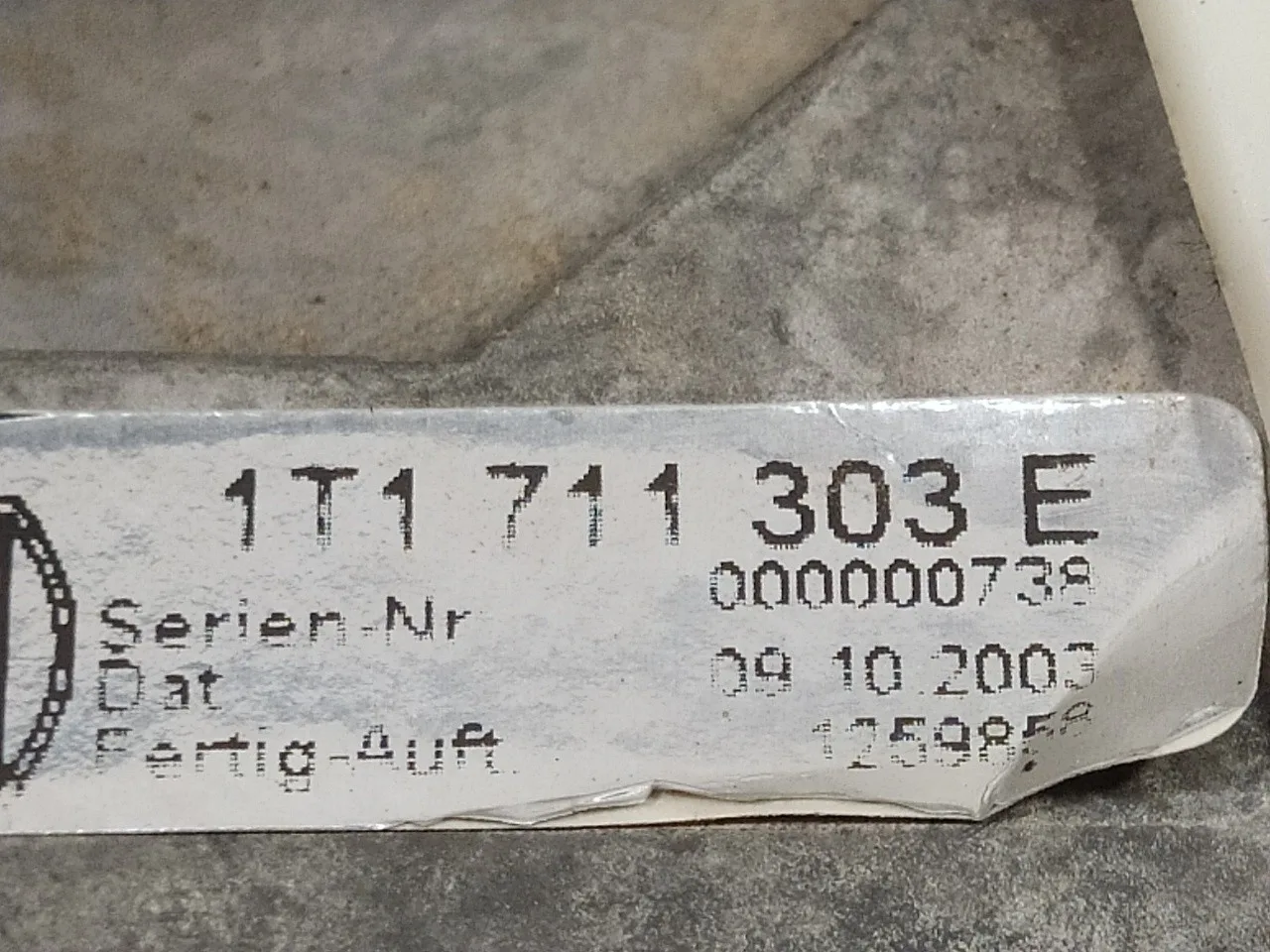 Palanca Freno De Mano para Volkswagen Touran (1T1)