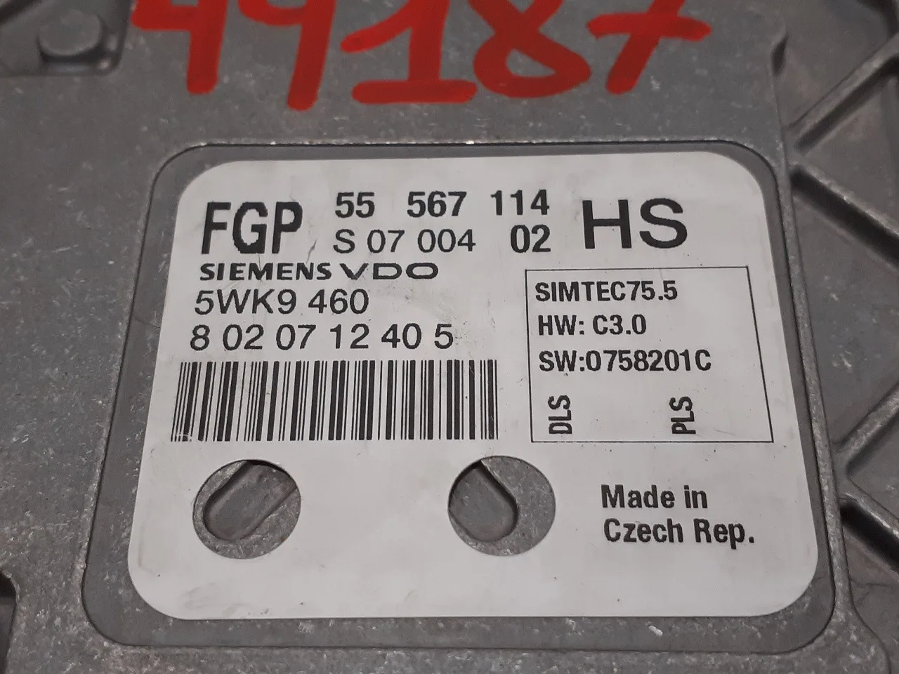 Centralita Motor Uce para Opel Astra H Ber.
