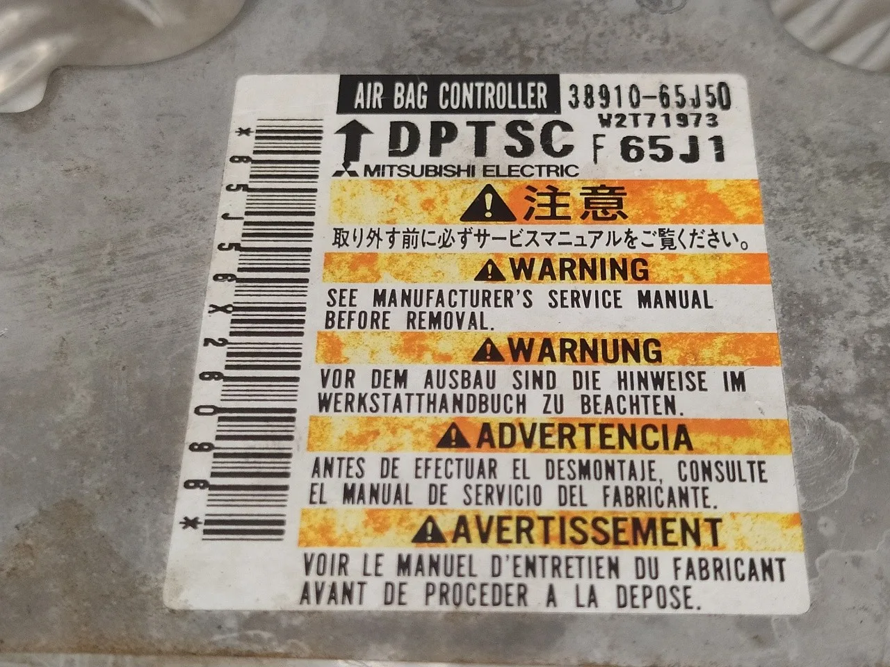 Centralita Airbag para Suzuki Grand Vitara Jb (Jt)