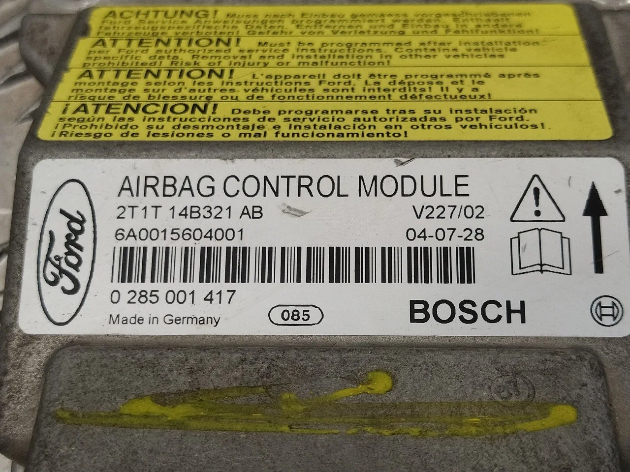 Centralita Airbag para Ford Tourneo Connect (Tc7)
