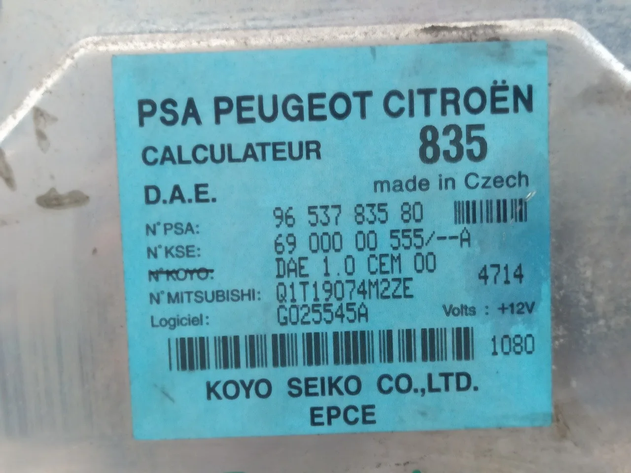 Centralita Direccion para Citroën C2