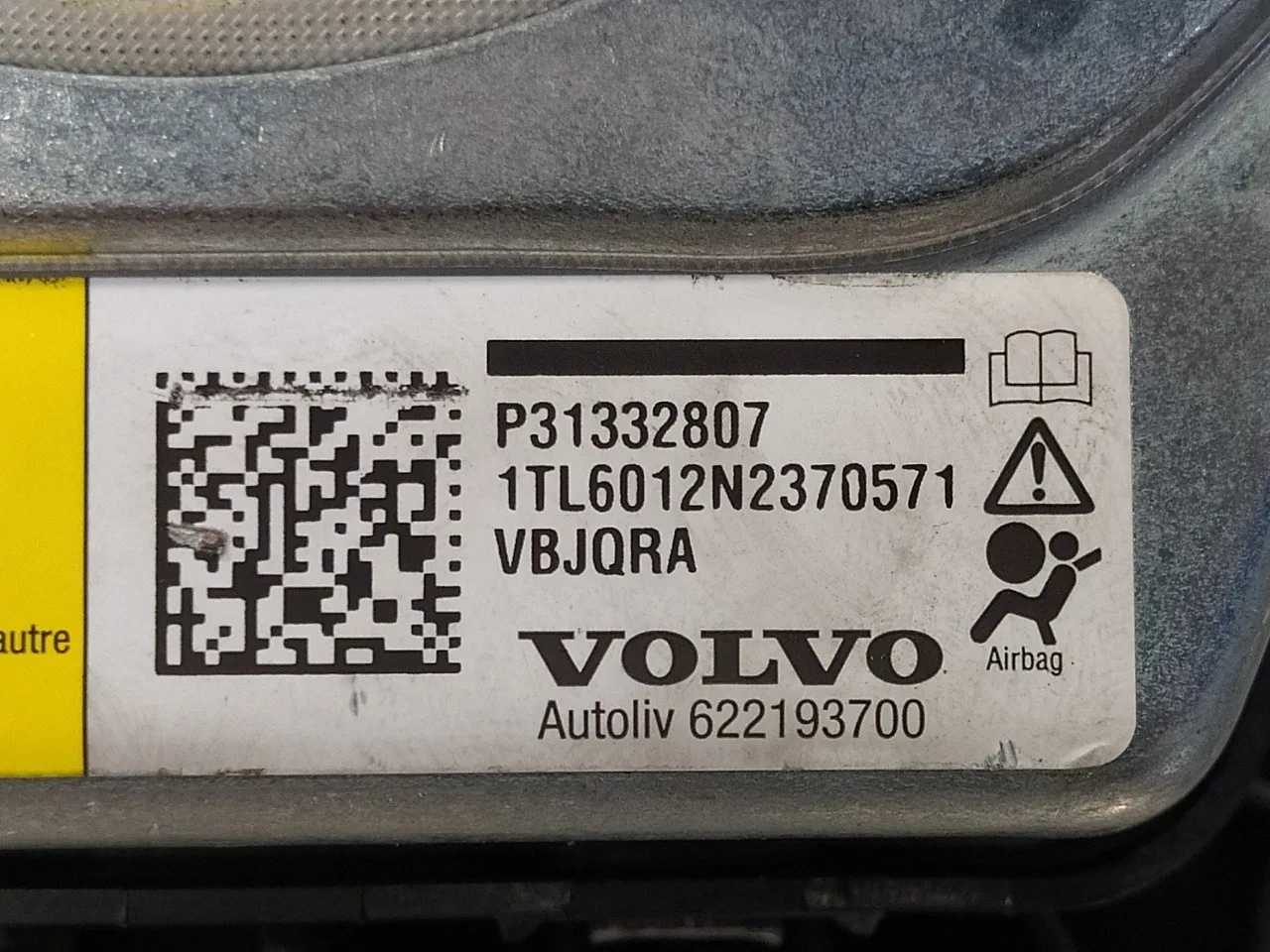 Airbag Delantero Izquierdo para Volvo C30