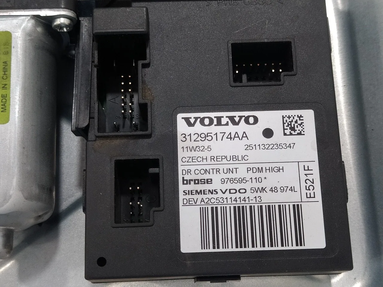 Elevalunas Delantero Derecho para Volvo C30