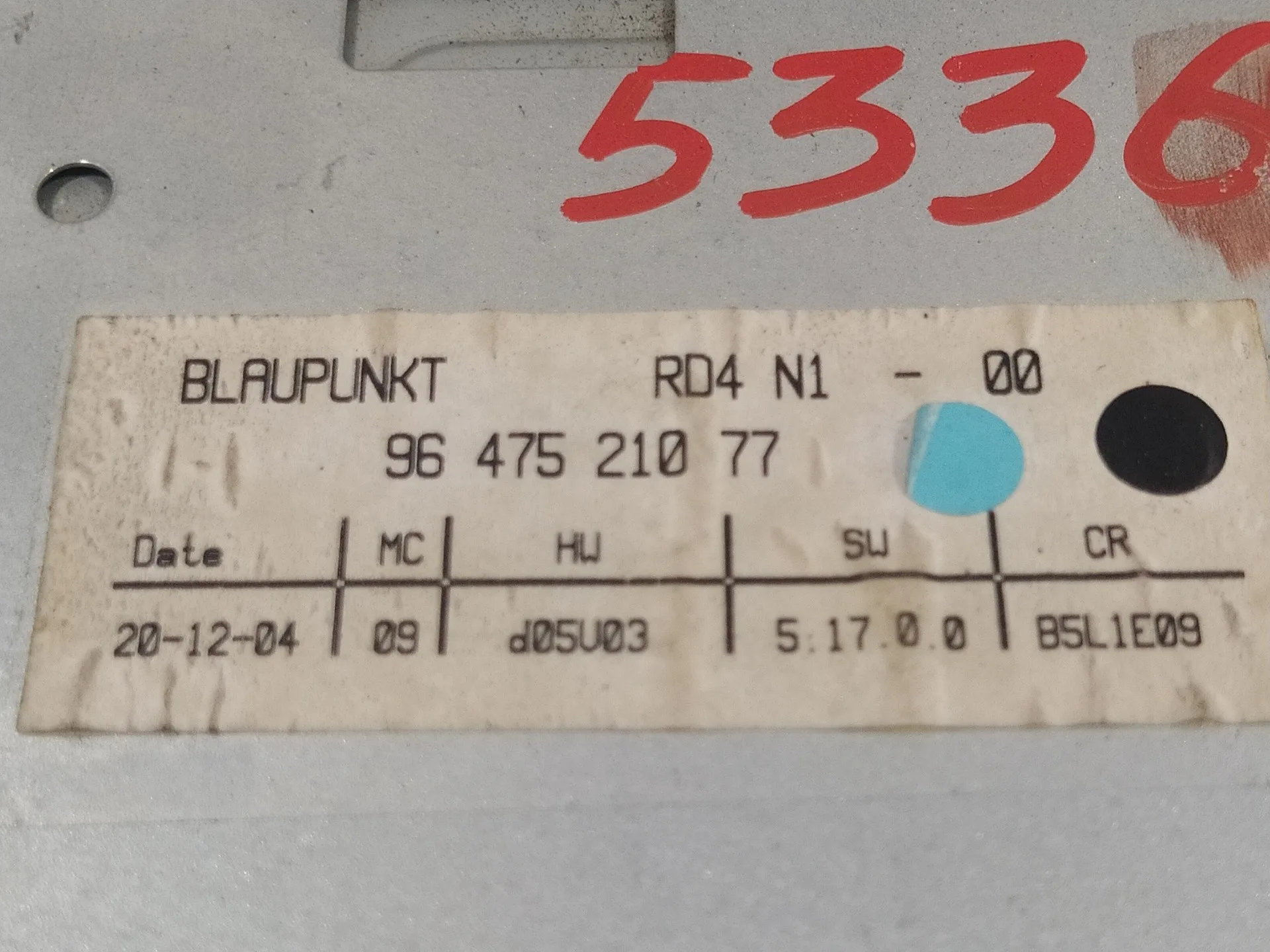 Sistema Audio / Radio Cd para Citroën C4 Berlina