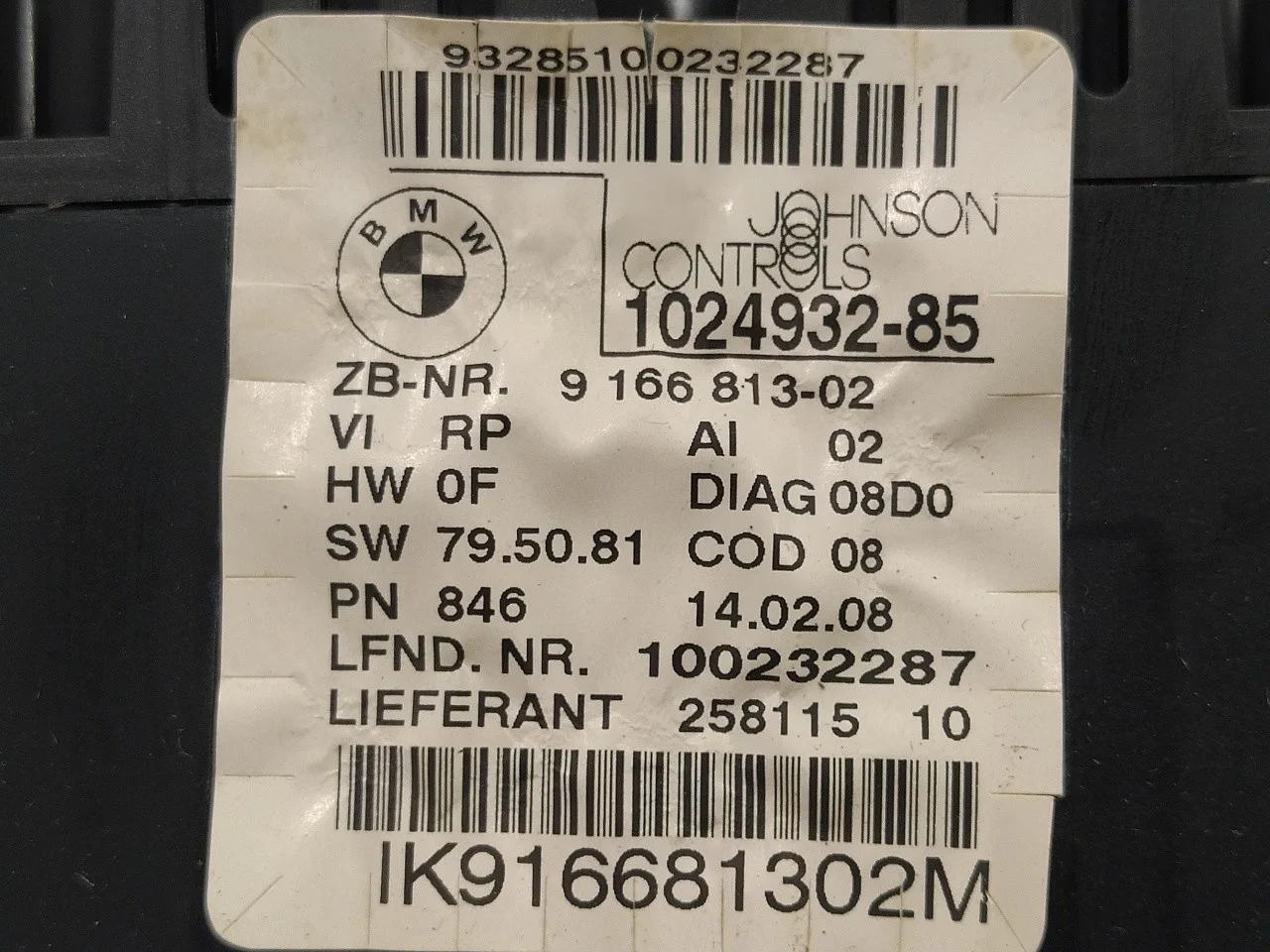 Cuadro Instrumentos para Bmw Serie 1 Berlina (E81/E87)