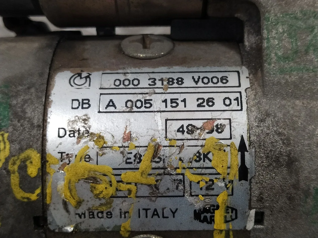 Motor Arranque para Smart Micro Compact Car