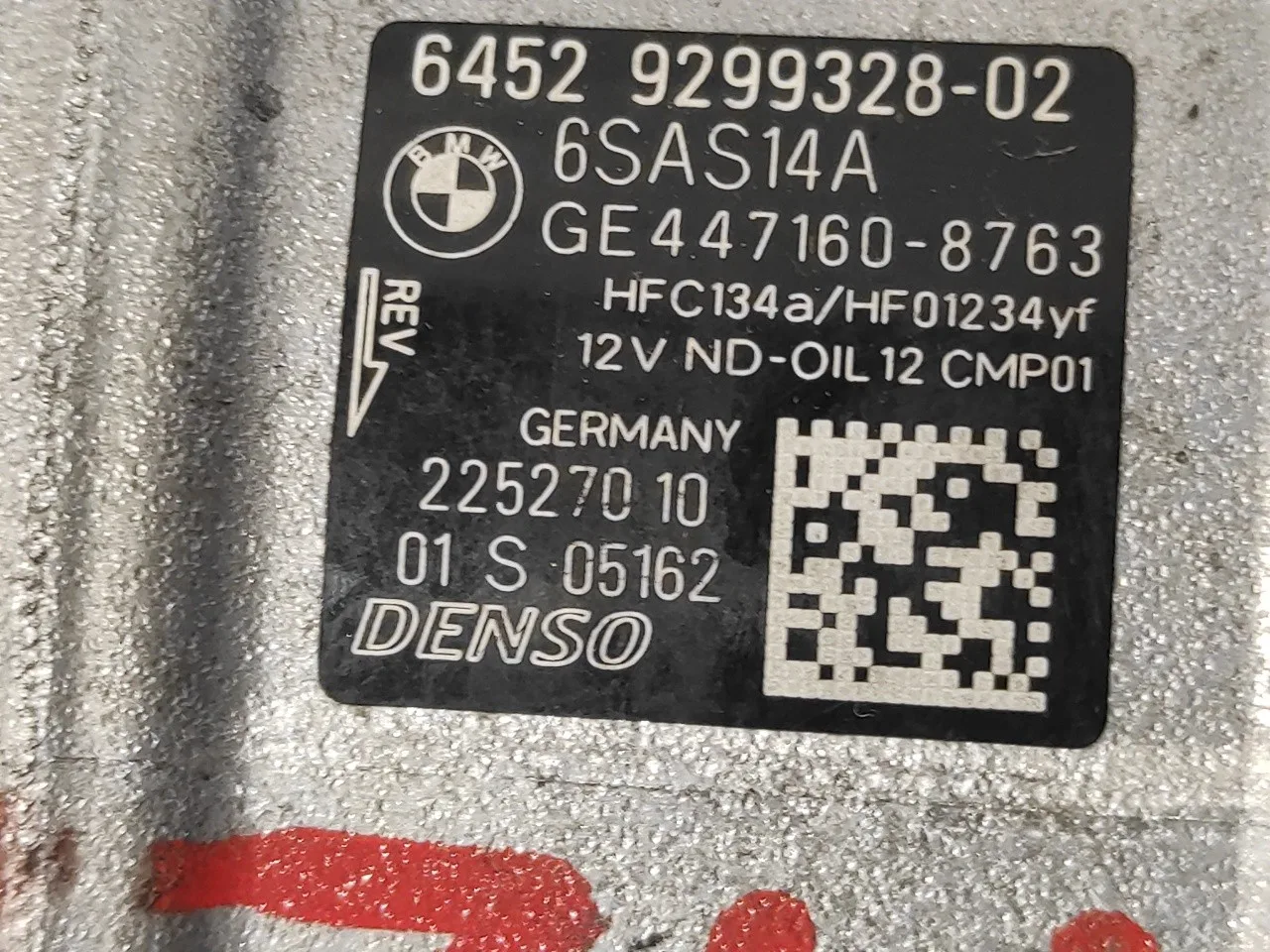 Compresor Aire Acondicionado para Bmw Serie 1 Lim. (F20/F21)