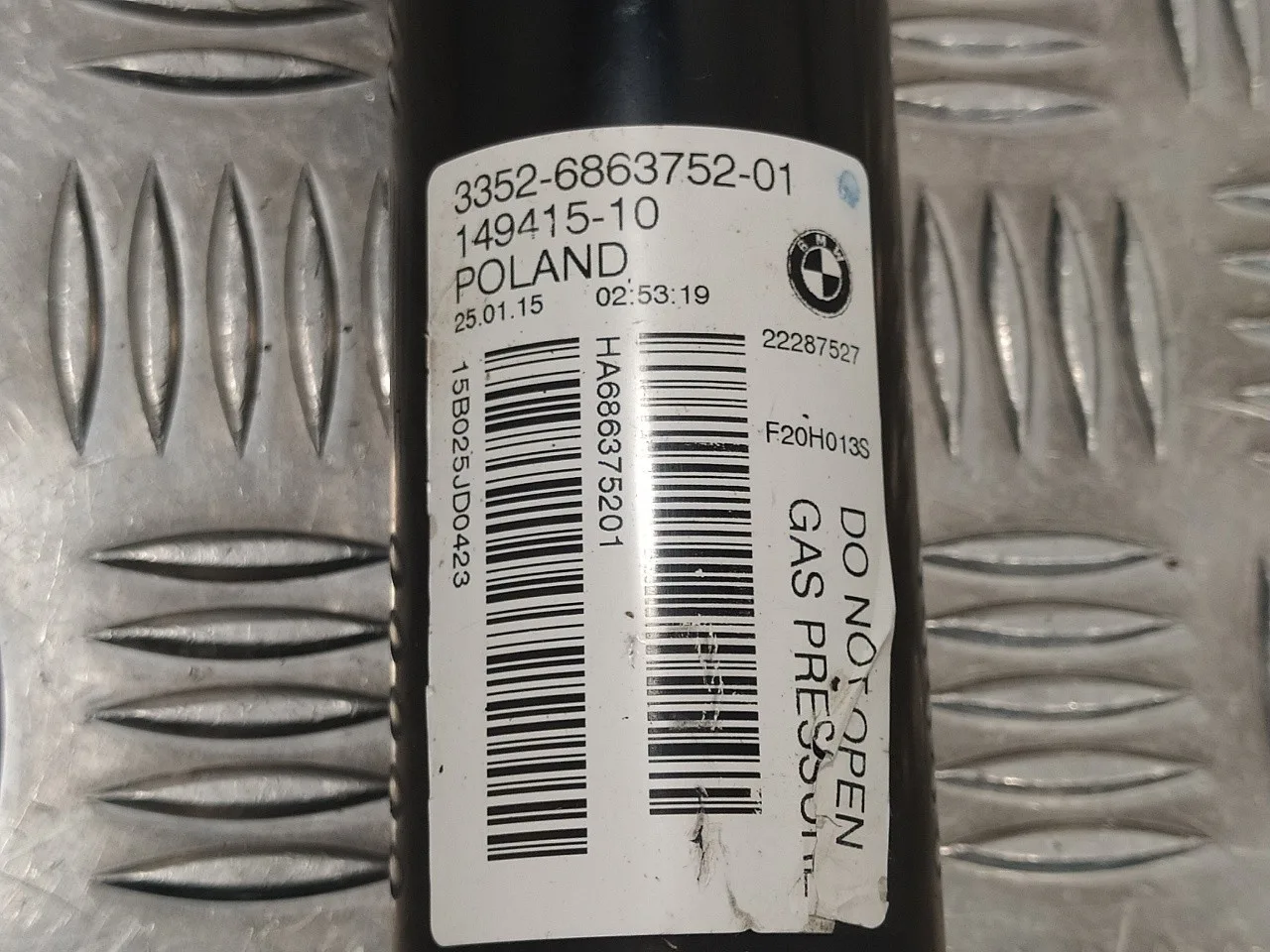 Amortiguador Trasero Derecho para Bmw Serie 1 Lim. (F20/F21)