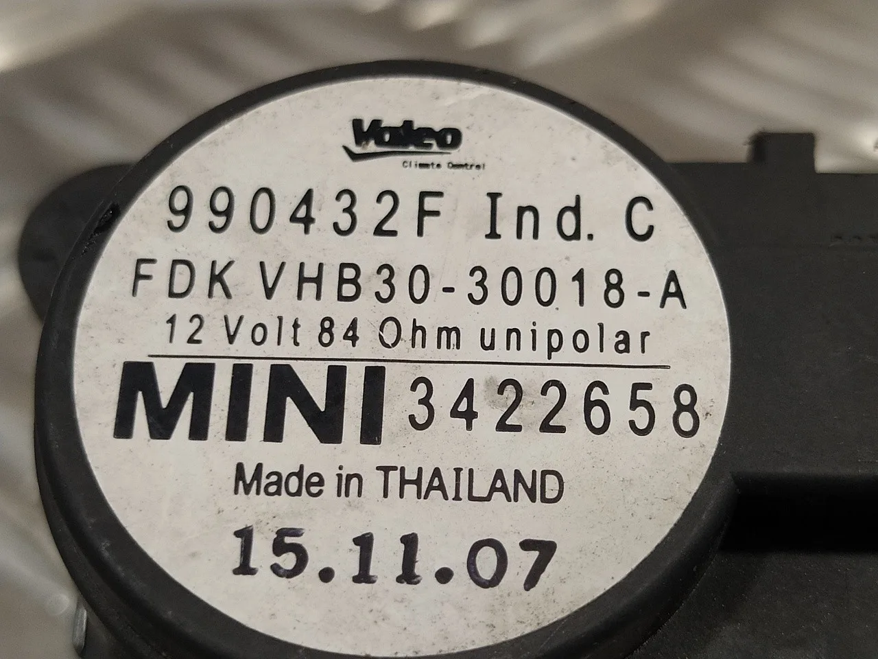 Motor Apertura Trampillas Climatizador para Bmw Mini (R56)