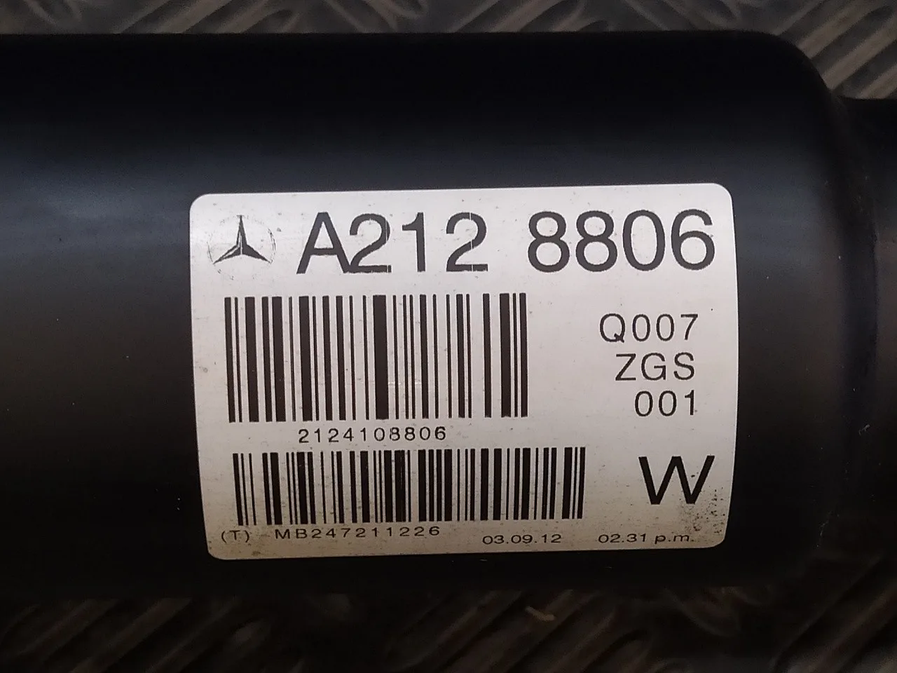 Transmision Central para Mercedes-Benz Clase E (W212) Lim.