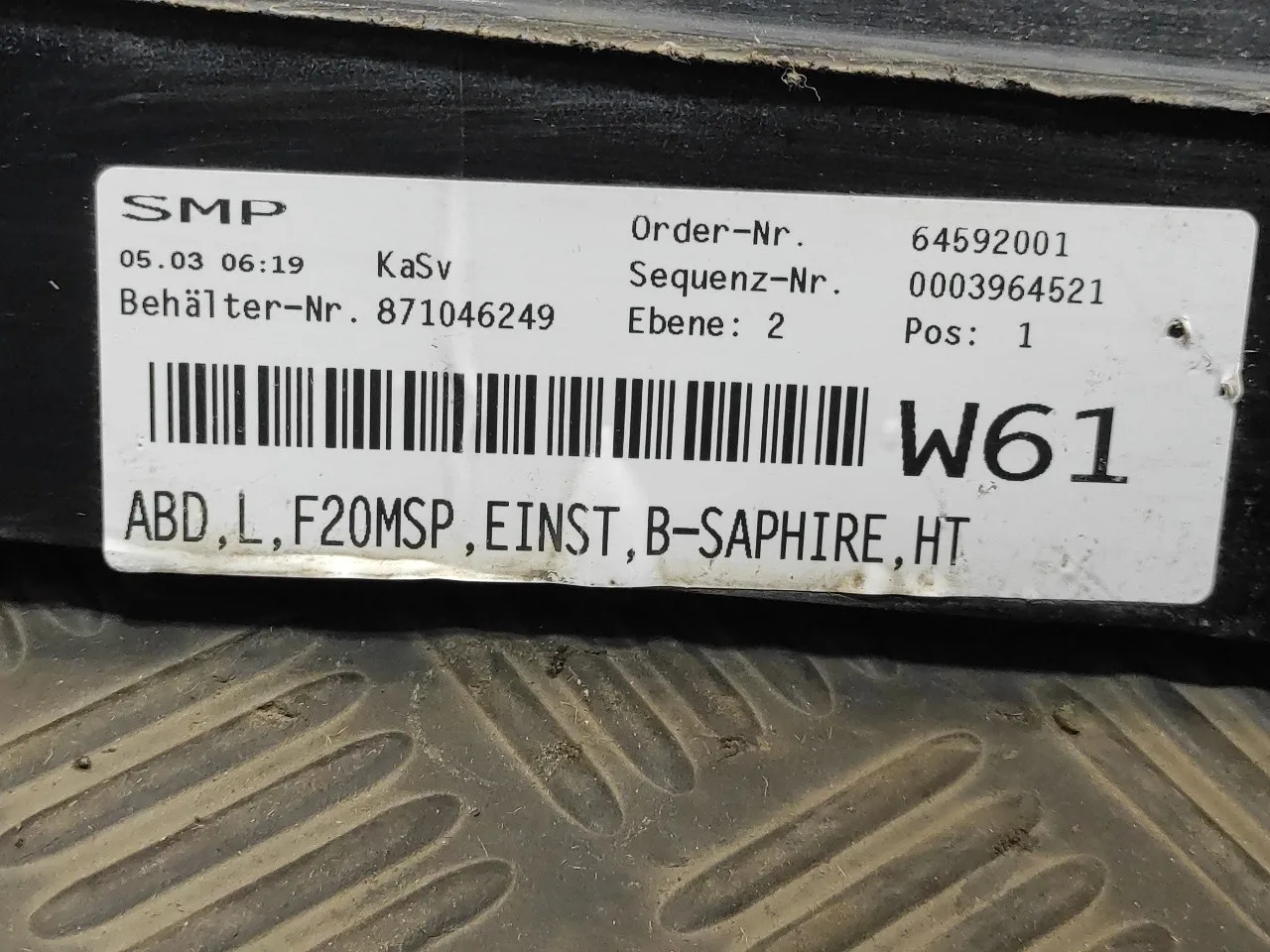 Faldon Lateral para Bmw Serie 1 Lim. (F20/F21)