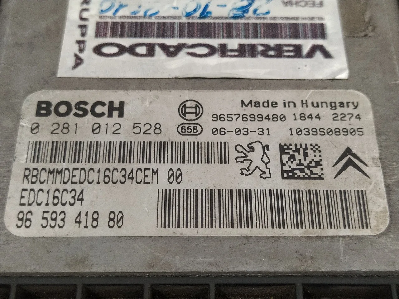 Centralita Motor Uce para Peugeot 207