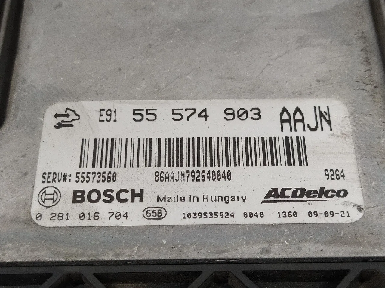 Centralita Motor Uce para Opel Insignia Sports Tourer