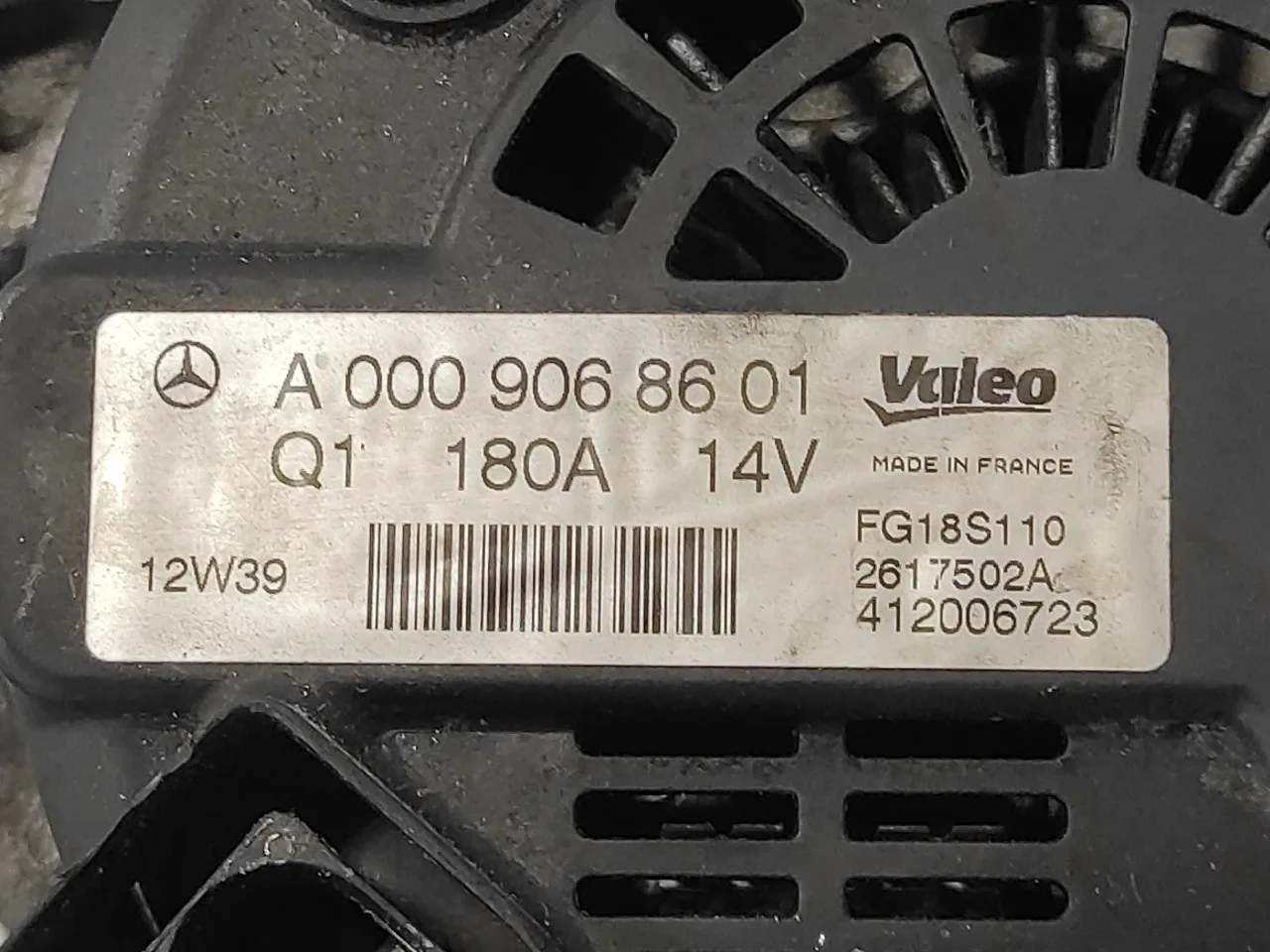 Alternador para Mercedes-Benz Clase E (W212) Lim.