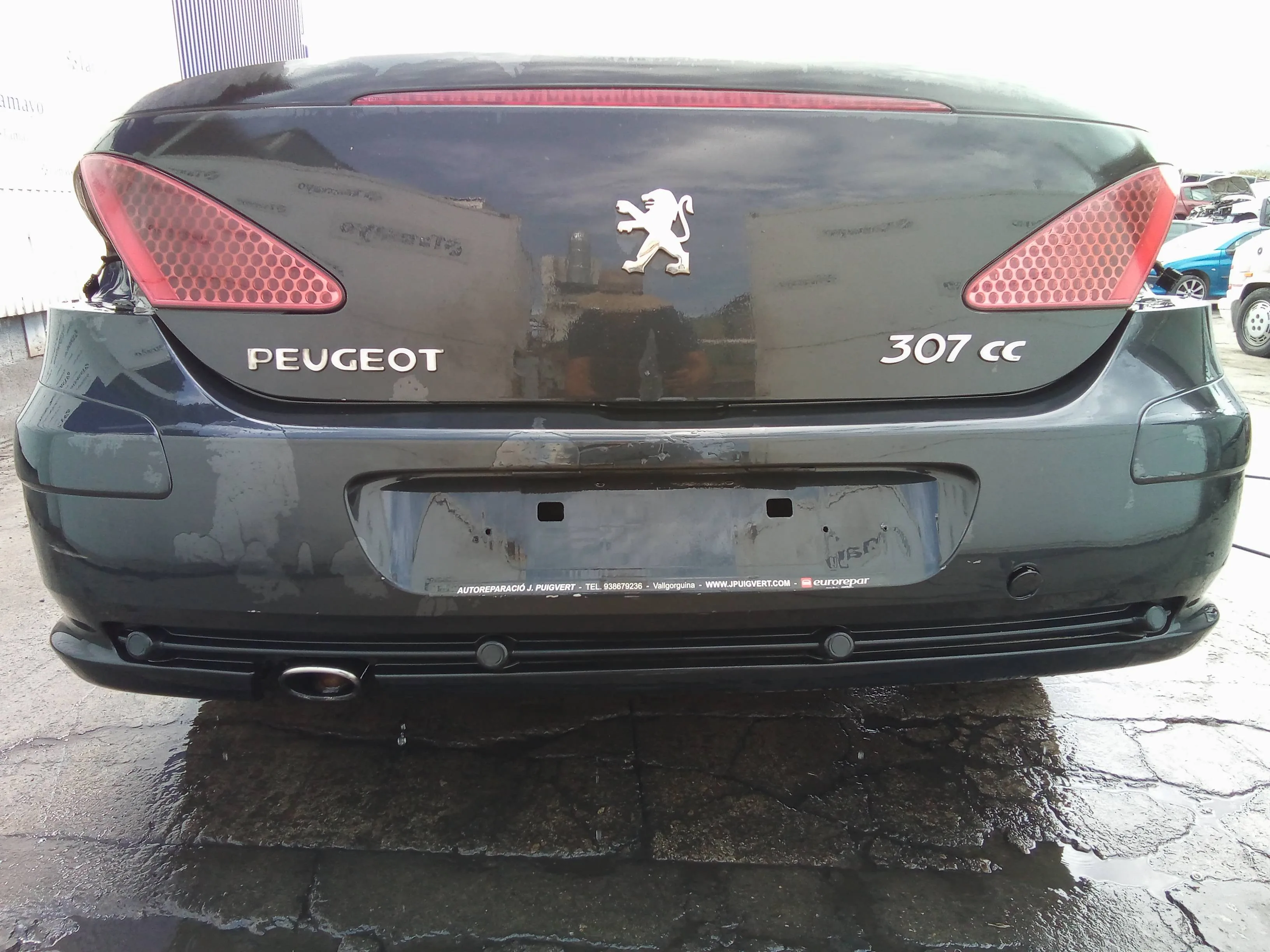 Paragolpes Trasero para Peugeot 307 Cc (S2)