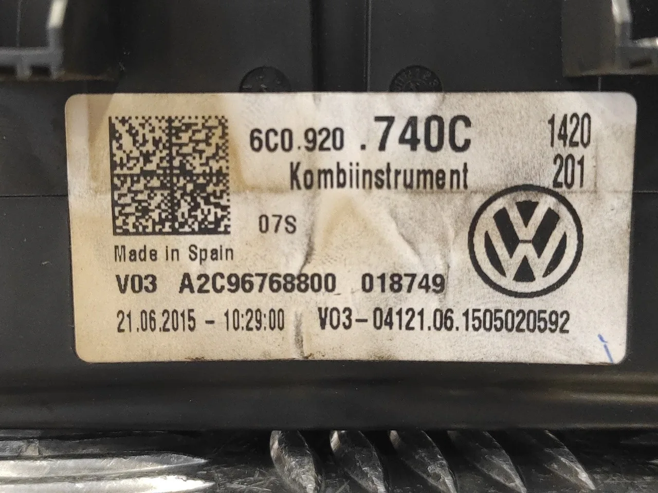 Cuadro Instrumentos para Volkswagen Polo (6C1)