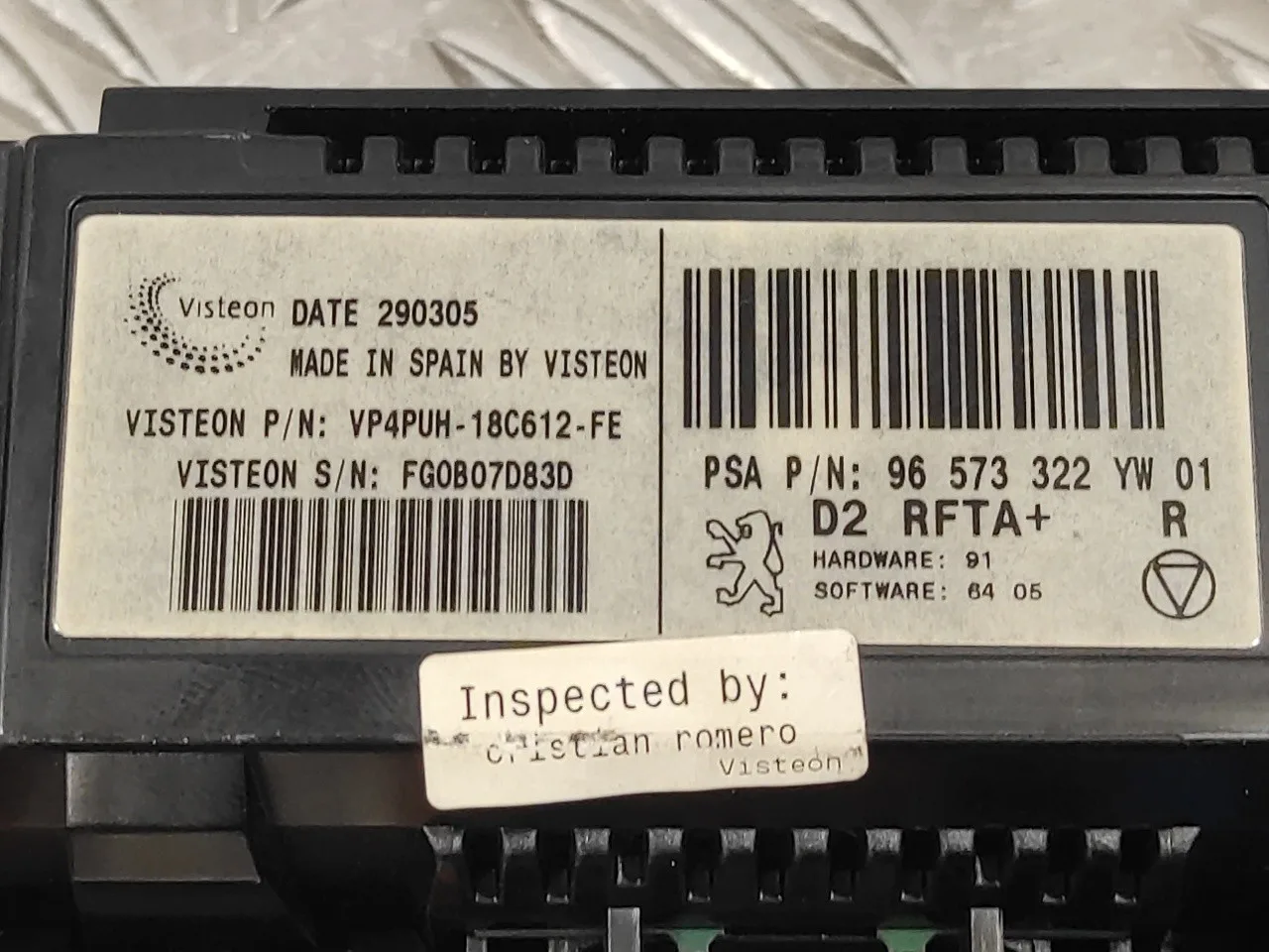 Mando Climatizador para Peugeot 407 Sw