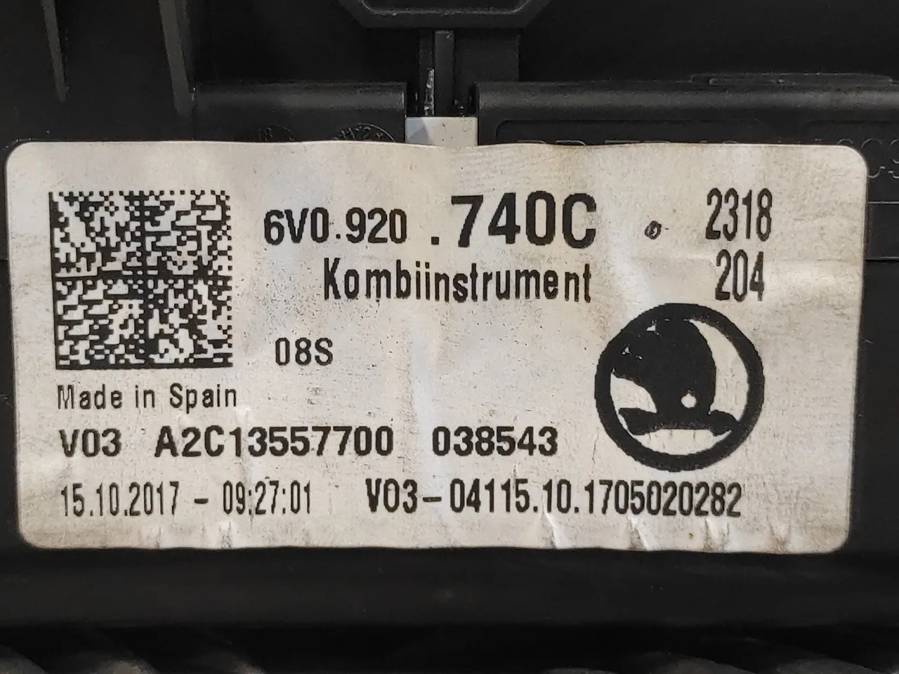 Cuadro Instrumentos para Skoda Fabia