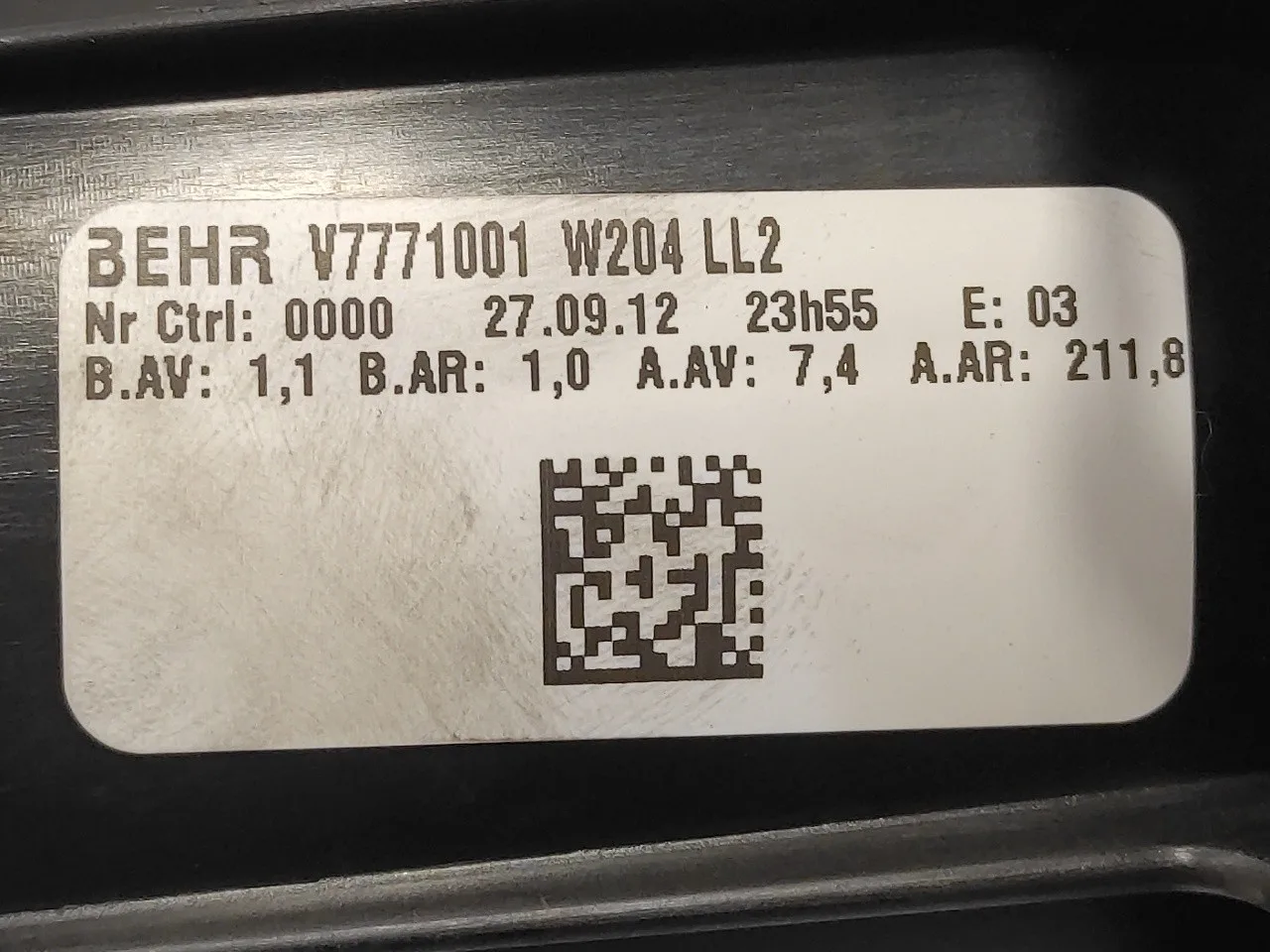 Motor Calefaccion para Mercedes-Benz Clase E (W212) Lim.