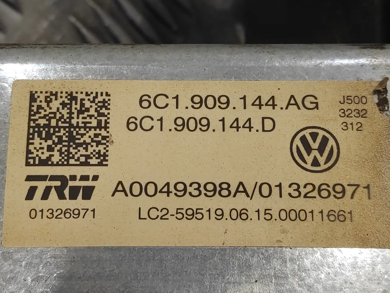 Columna Direccion para Volkswagen Polo (6C1)
