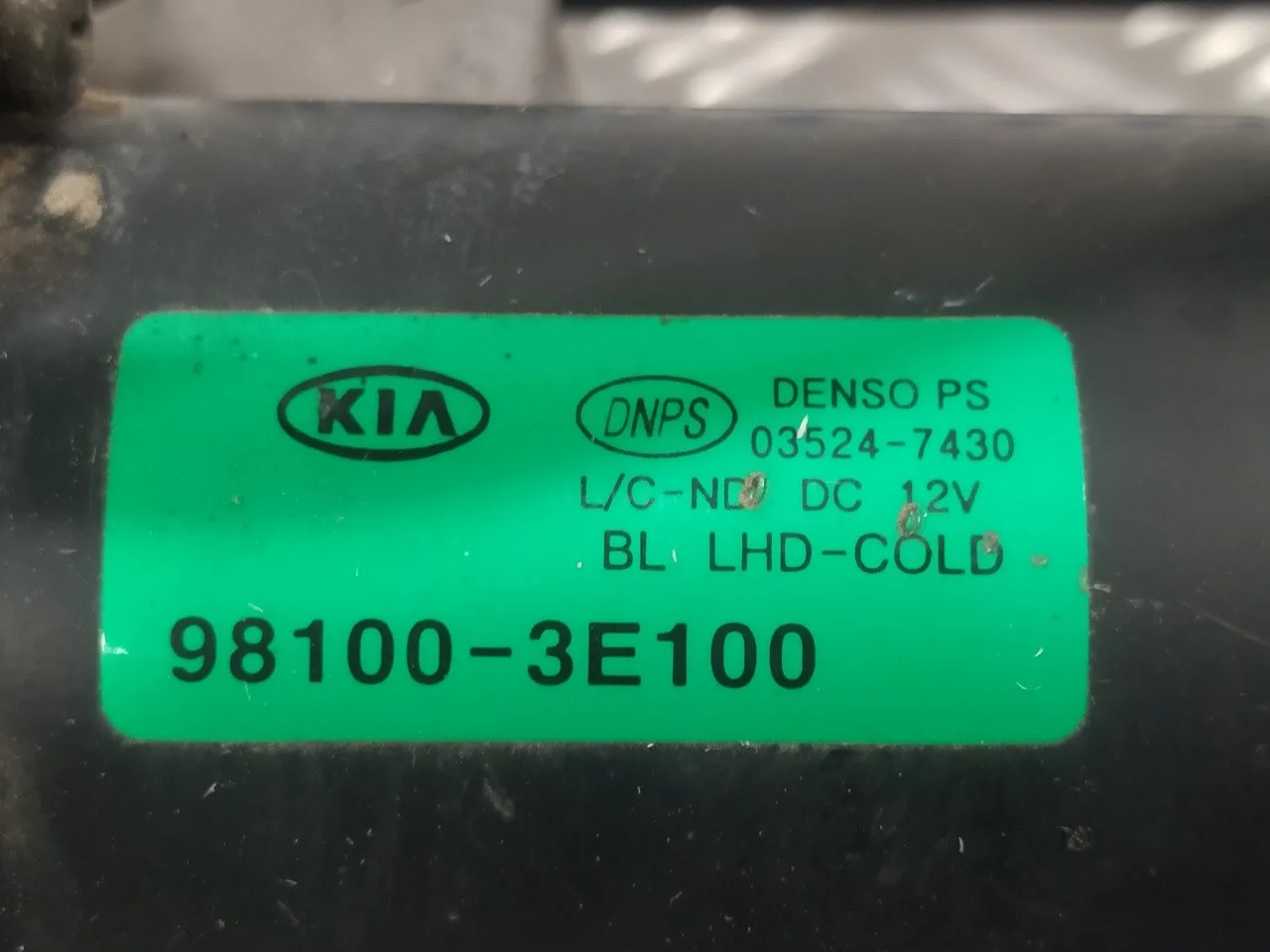 Motor Limpia Delantero para Kia Sorento