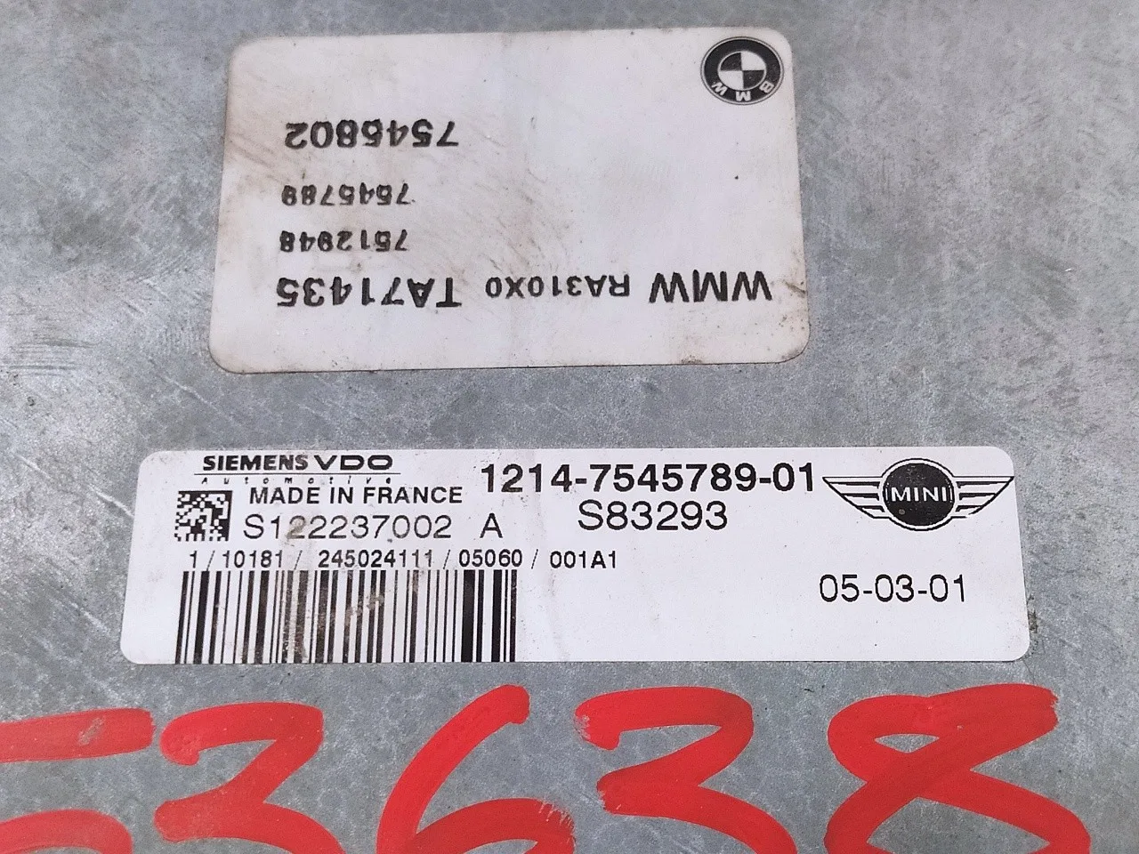 Centralita Motor Uce para Bmw Mini (R50,R53)
