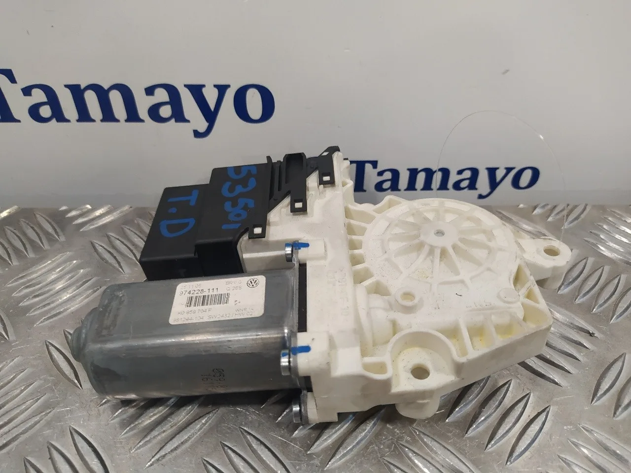 Motor Elevalunas Trasero Derecho para Volkswagen Passat Berlina (3C2)