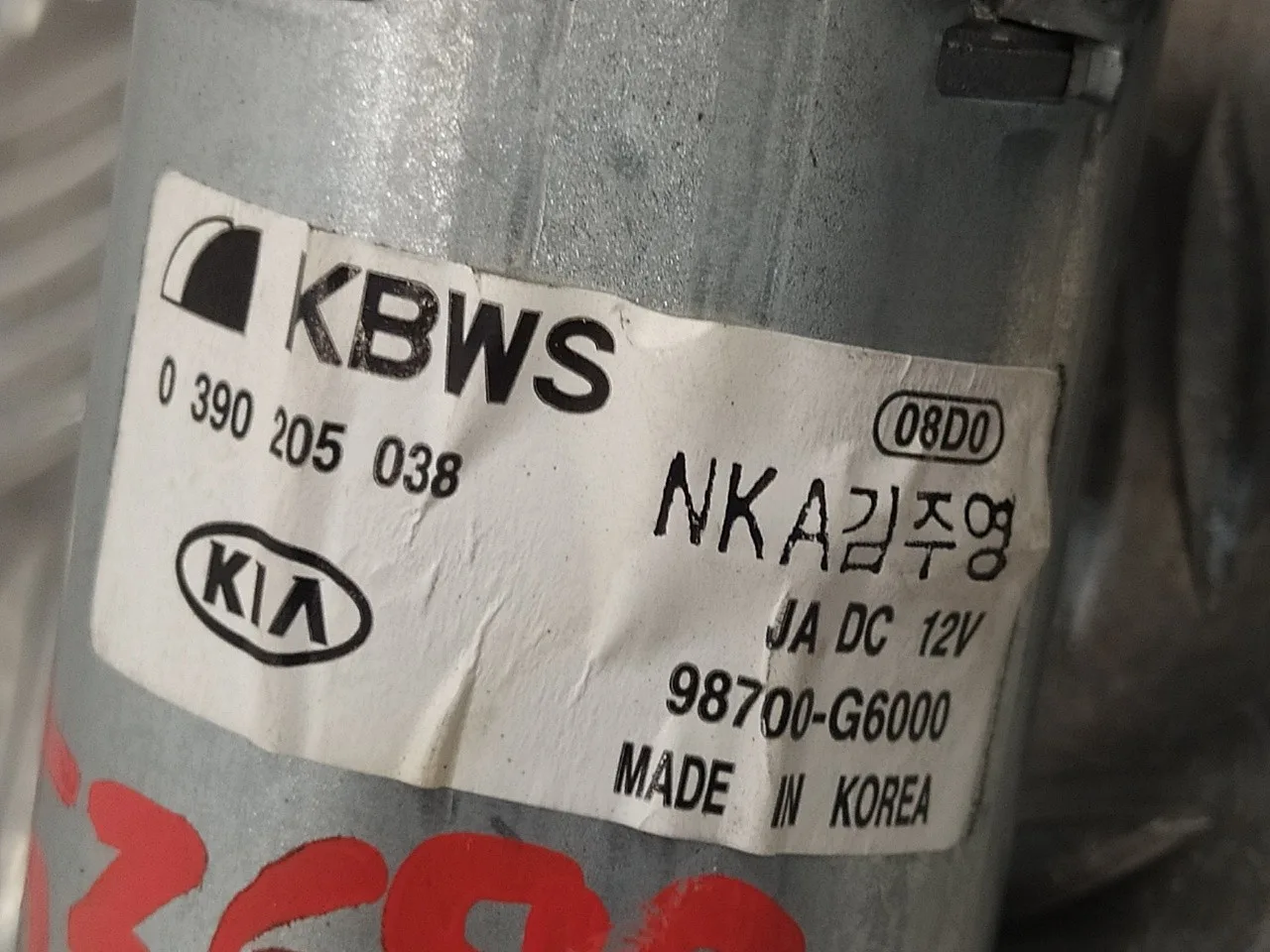 Motor Limpia Trasero para Kia Picanto (Ja)