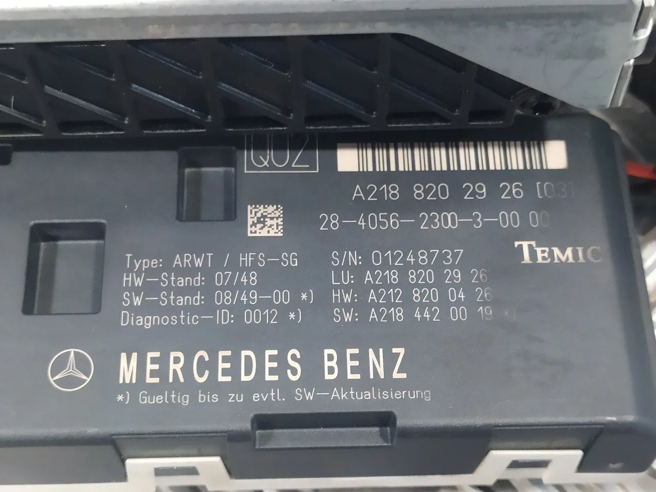 Modulo Electronico para Mercedes-Benz Clase E (W212) Lim.