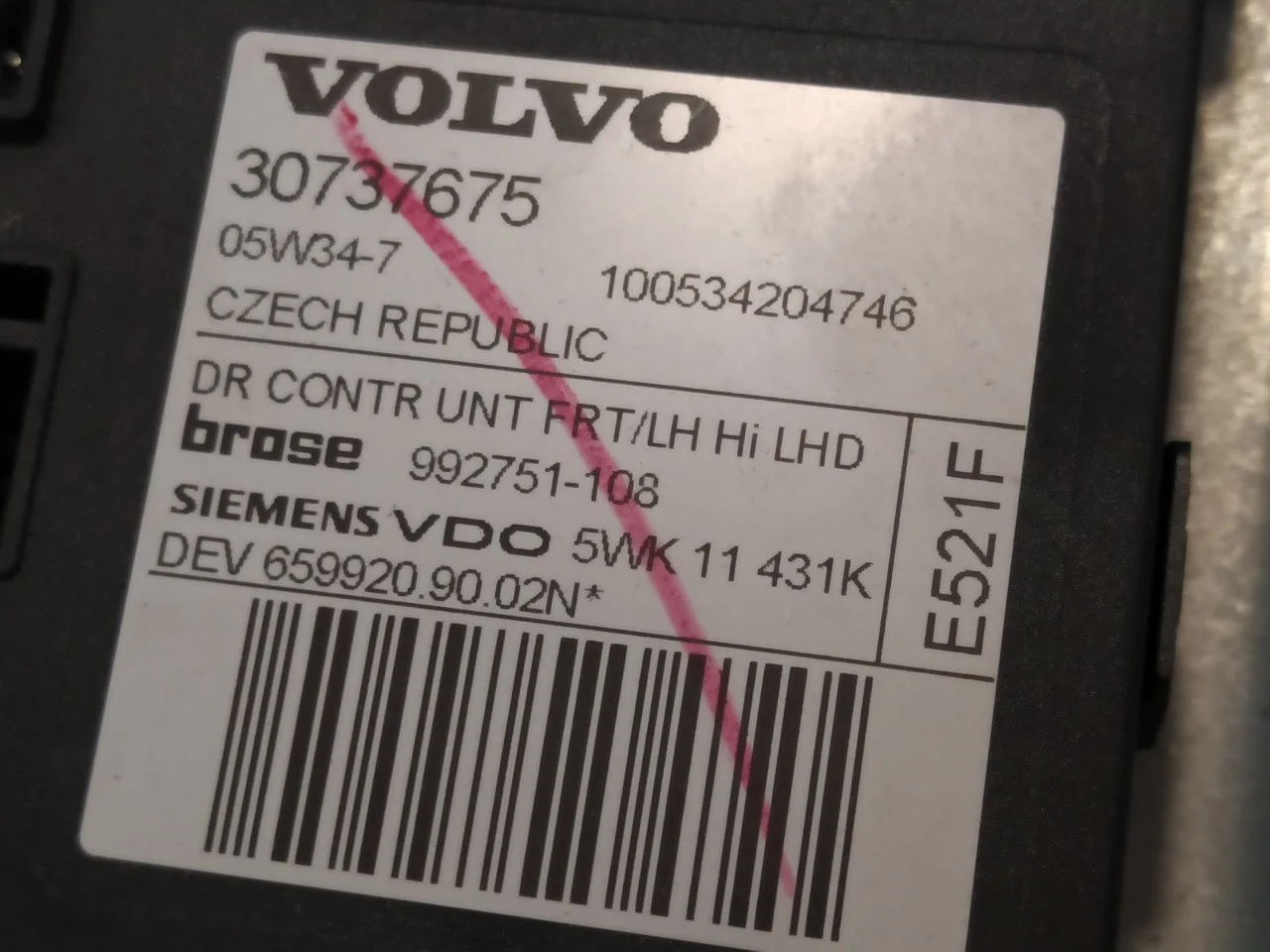 Elevalunas Delantero Izquierdo para Volvo S40 Berlina