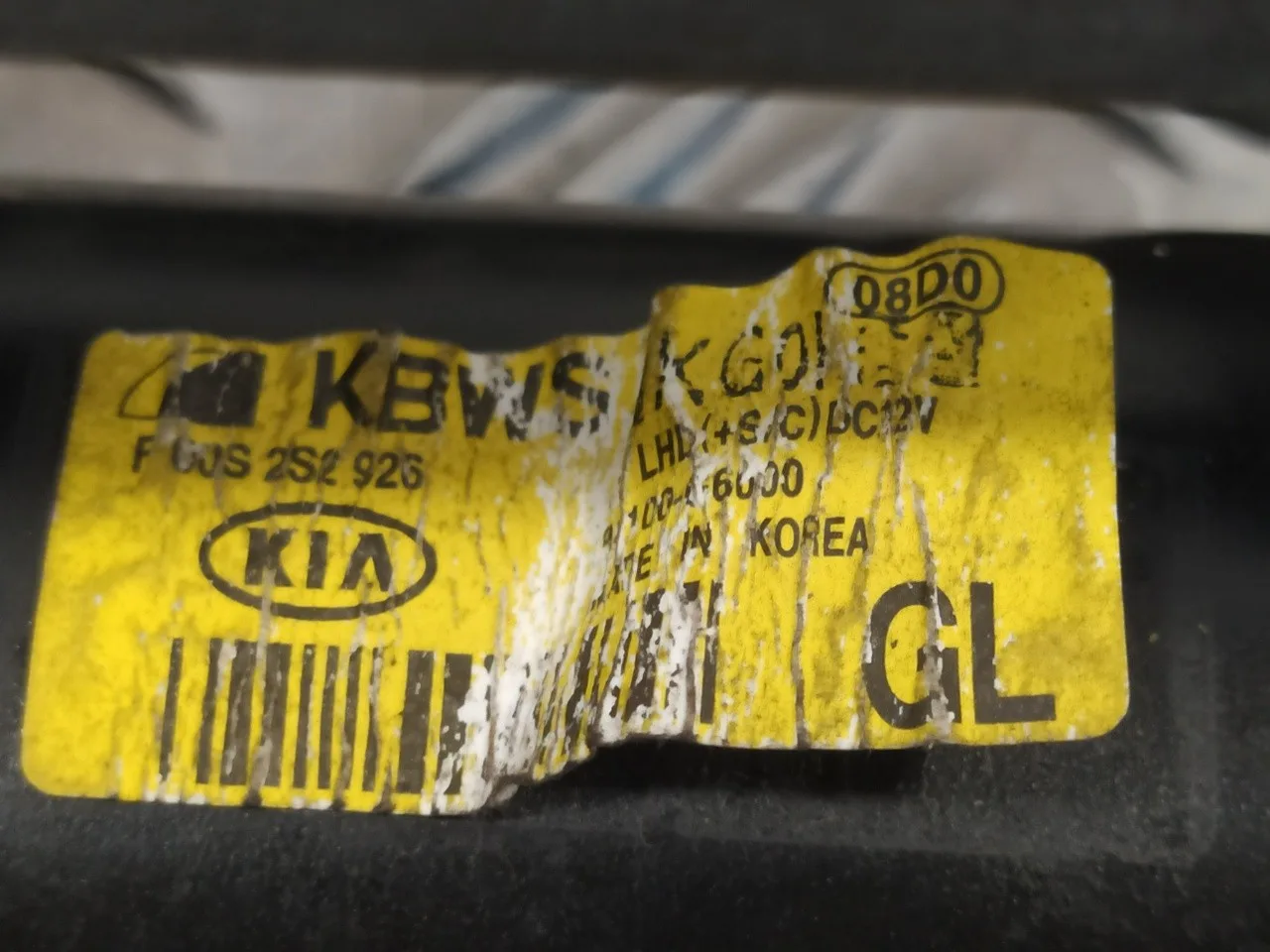 Motor Limpia Delantero para Kia Picanto (Ja)