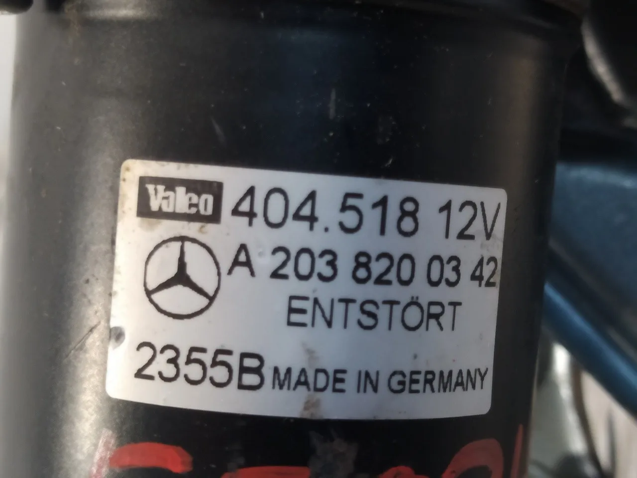 Motor Limpia Delantero para Mercedes-Benz Clase C (W203) Sportcoupe