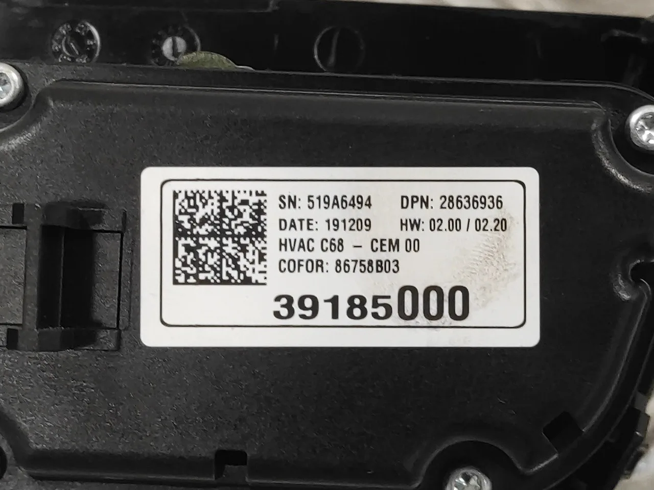 Mando Climatizador para Opel Corsa F