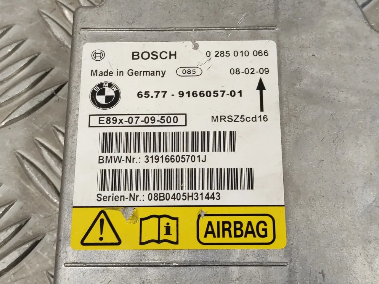Centralita Airbag para Bmw Serie 1 Berlina (E81/E87)