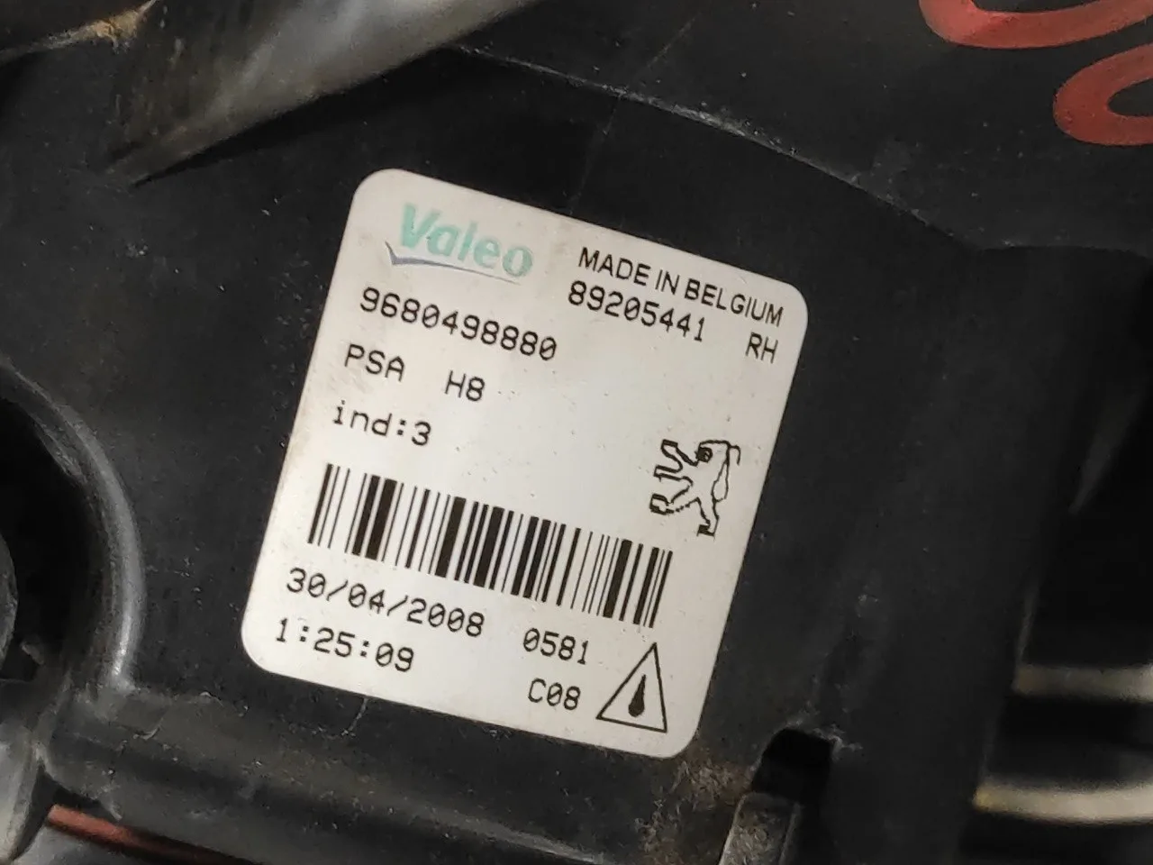 Faro Antiniebla Derecho para Peugeot 308