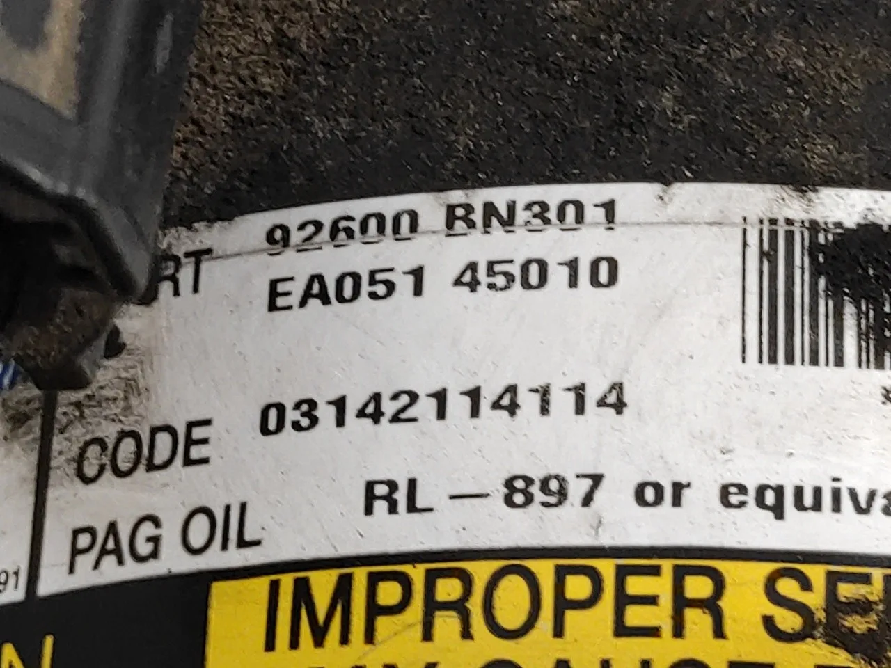 Compresor Aire Acondicionado para Nissan Primera Trav. (P12)