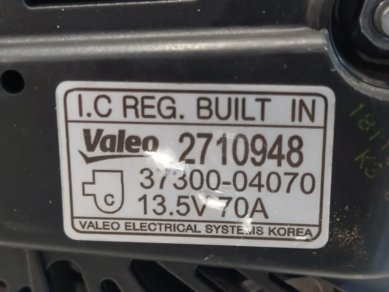 Alternador para Kia Picanto (Ja)