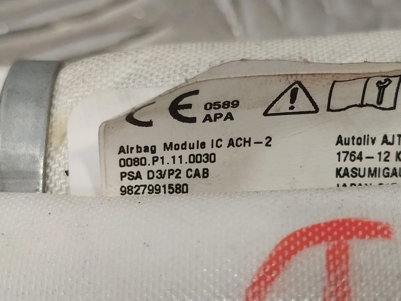 Airbag Cortina Delantero Derecho para Opel Corsa F