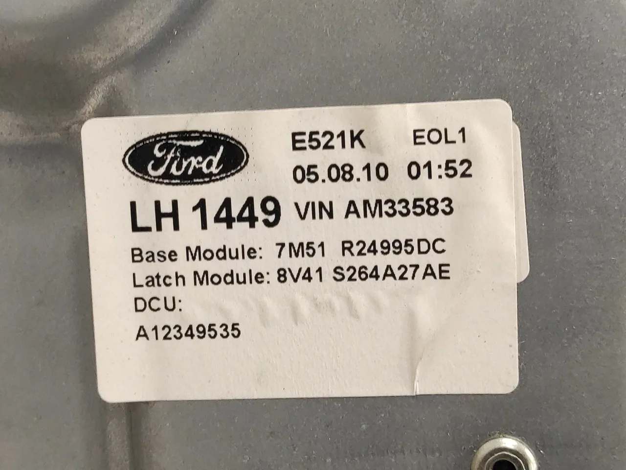 Elevalunas Trasero Izquierdo para Ford Ka (Ccu)
