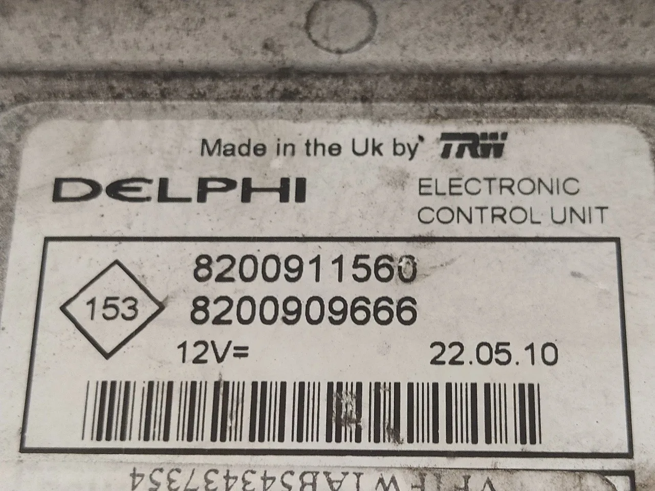 Centralita Motor Uce para Renault Kangoo