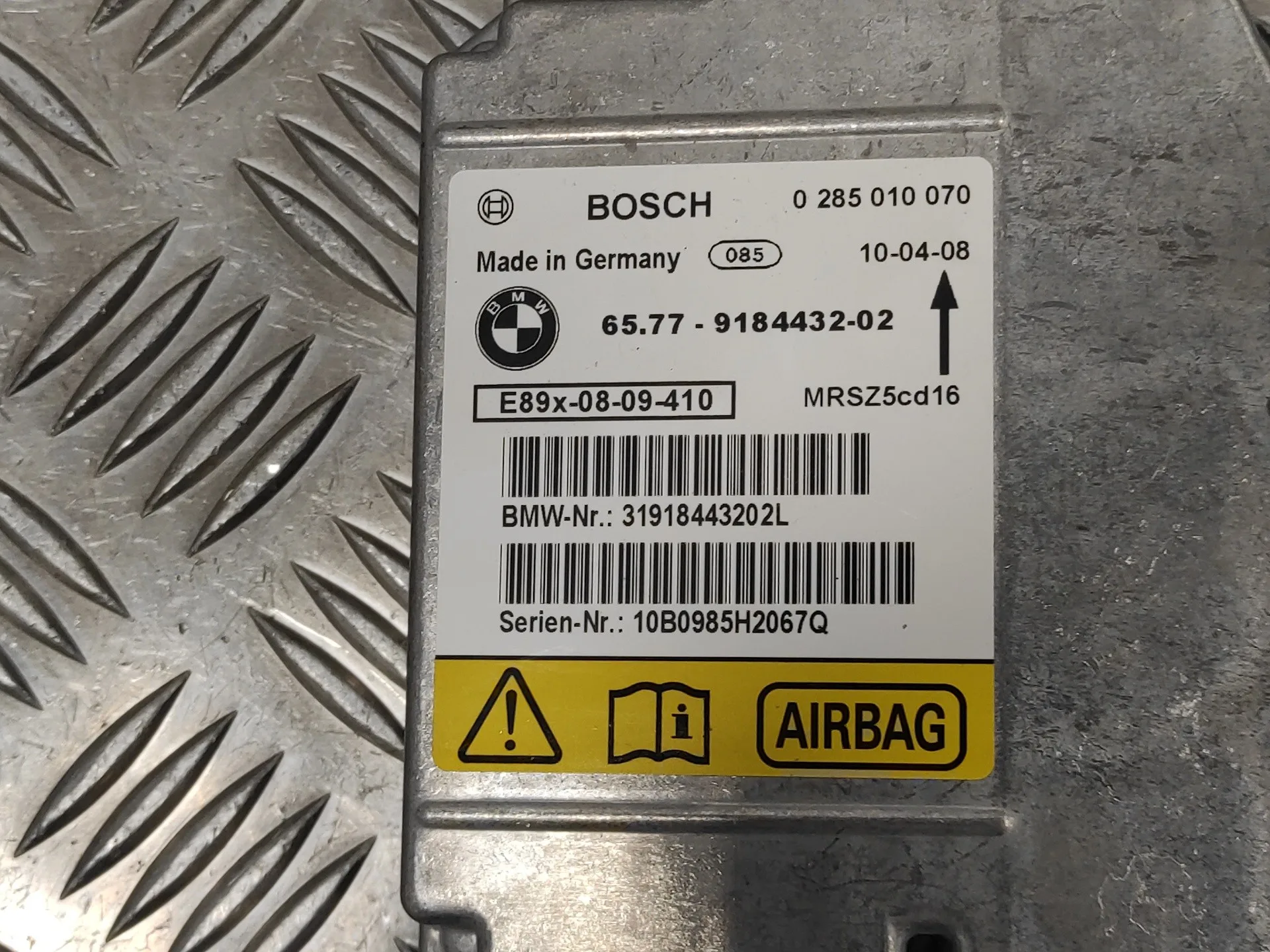 Centralita Airbag para Bmw X1 (E84)