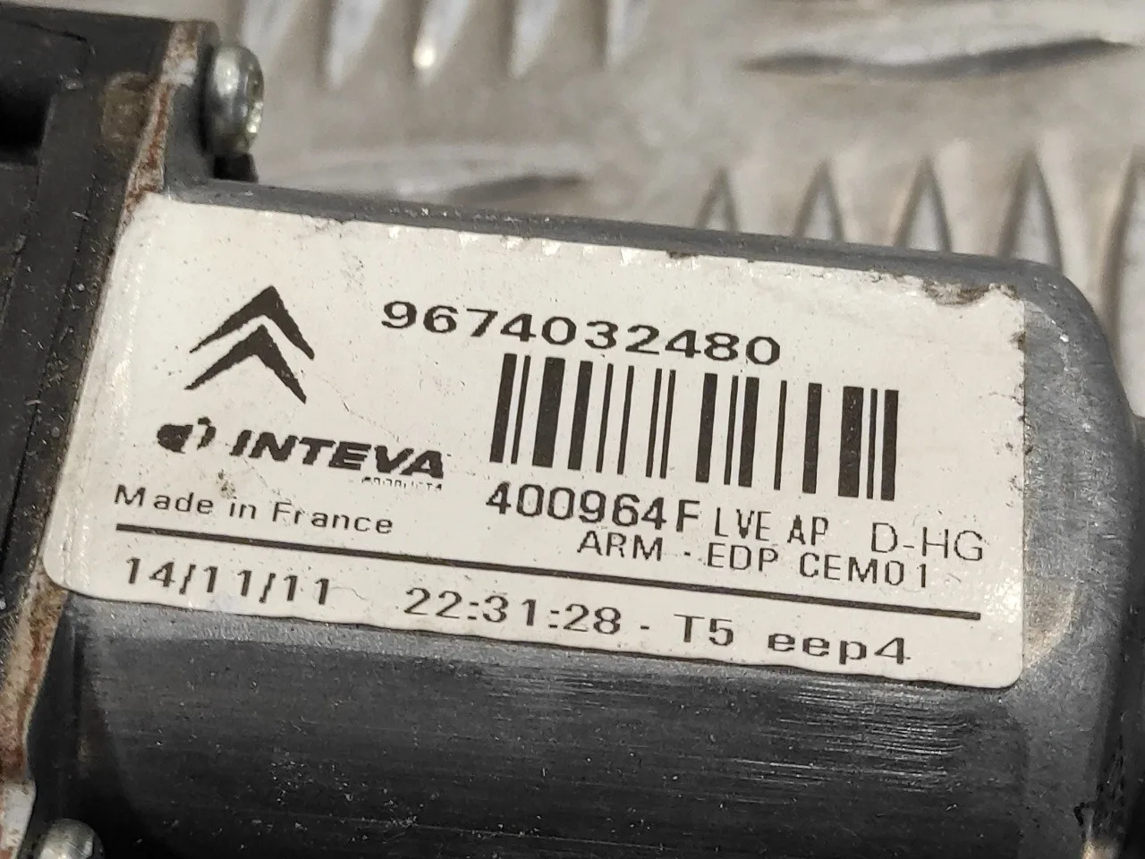 Elevalunas Delantero Derecho para Citroën C4 Picasso
