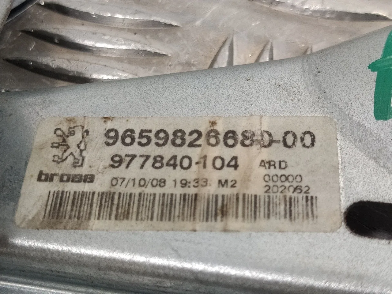 Elevalunas Trasero Derecho para Peugeot 308