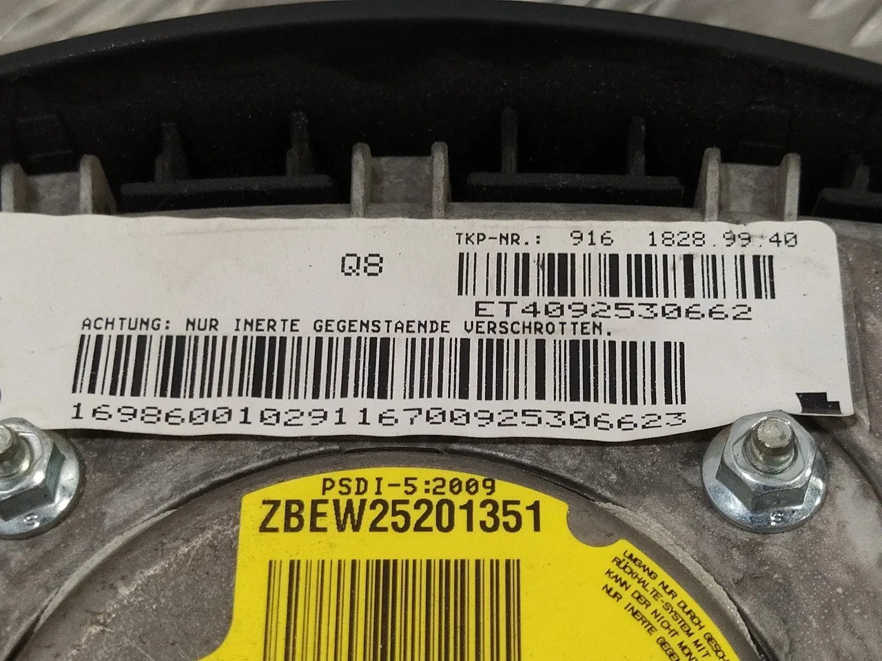 Airbag Delantero Izquierdo para Mercedes-Benz Clase A (W169)