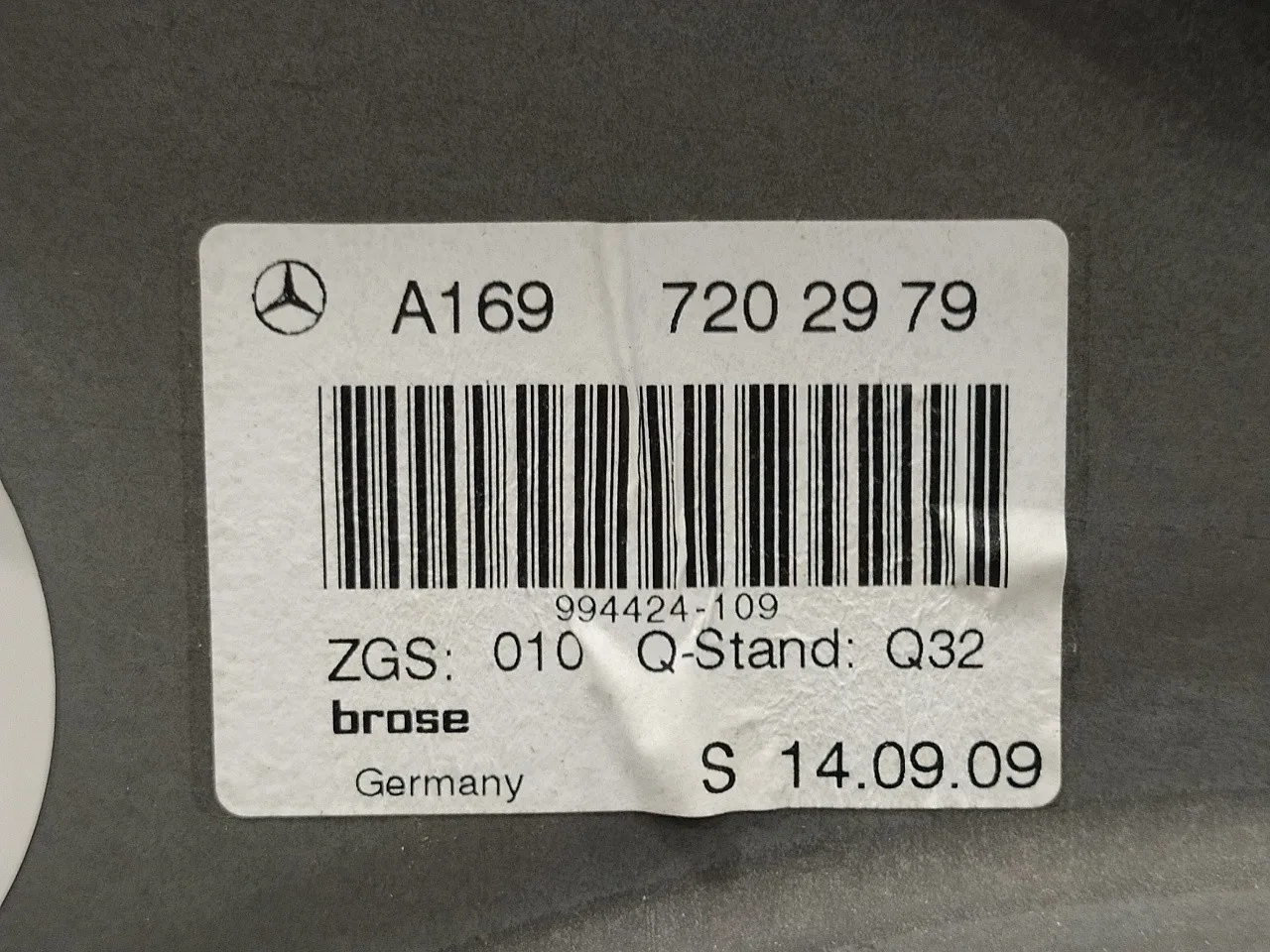 Elevalunas Delantero Izquierdo para Mercedes-Benz Clase A (W169)